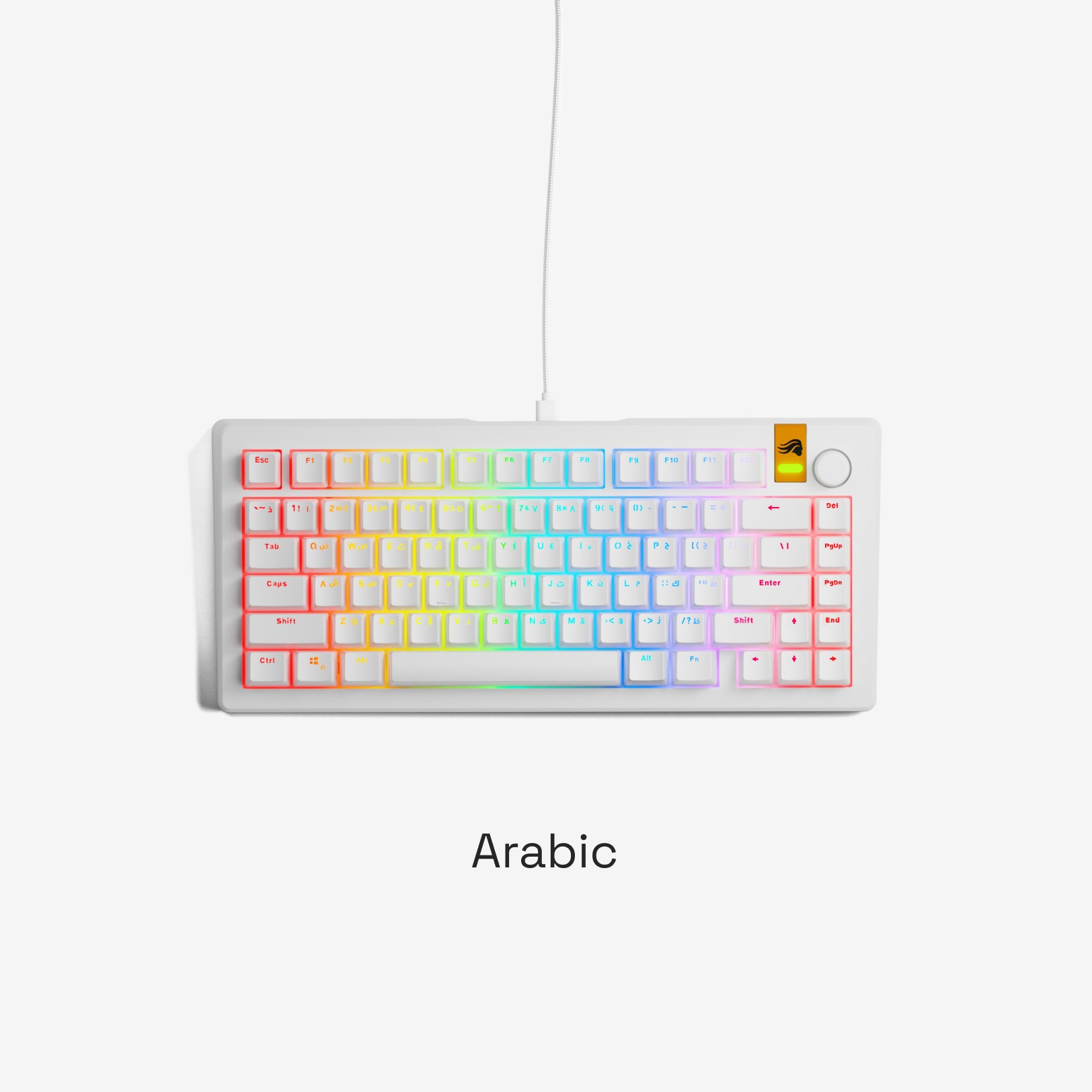 GMMK 3 HE Prebuilt Mechanical Gaming Keyboard - Hot-Swappable RGB Backlit Wired Keyboard for PC, Mac, PS5 - Perfect for Esports, Typing & Office Work