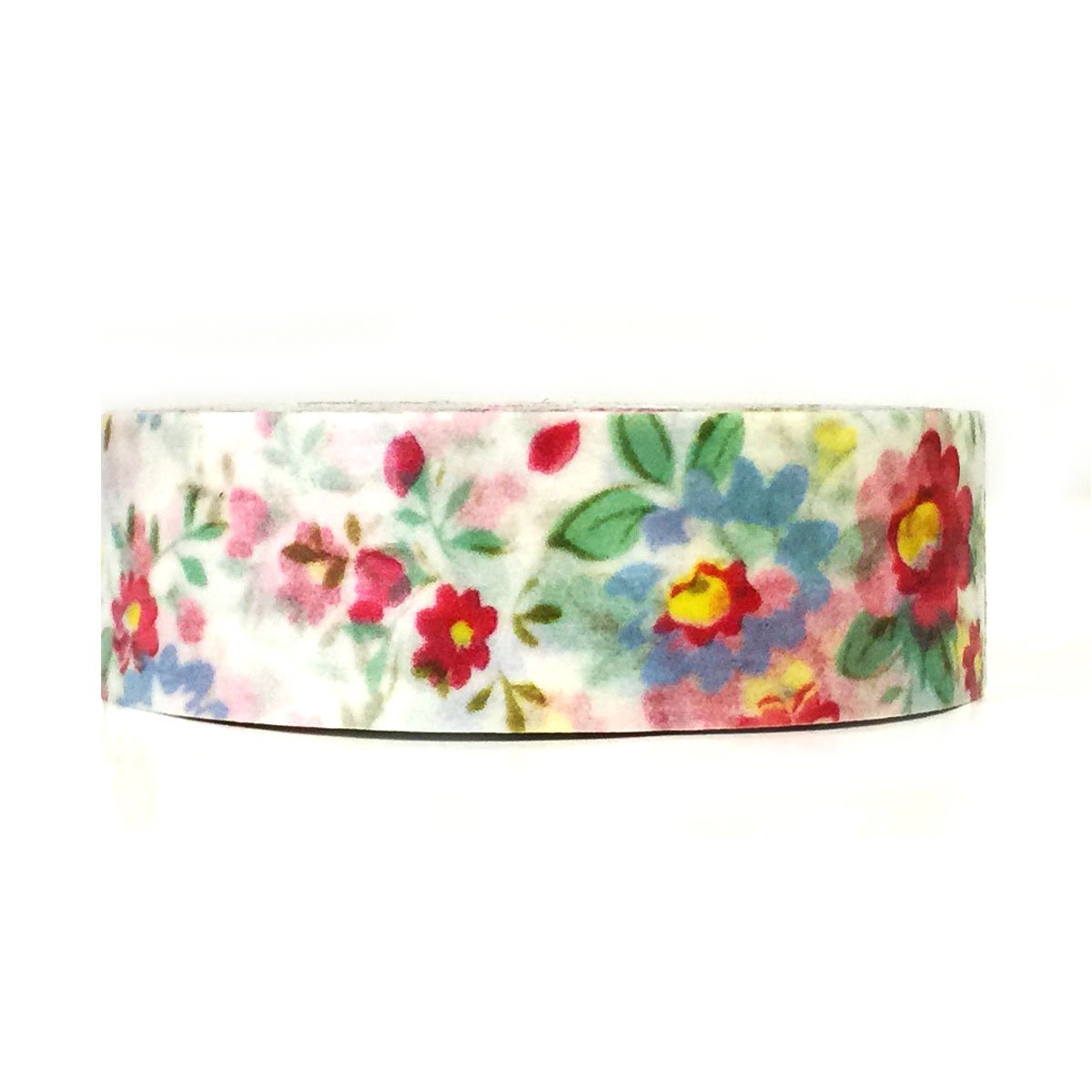 Wrapables Colorful Floral Washi Masking Tape - Spring Flowers Design for Scrapbooking, Journaling & DIY Crafts - Perfect for Gift Wrapping, Bullet Journals & Home Decor