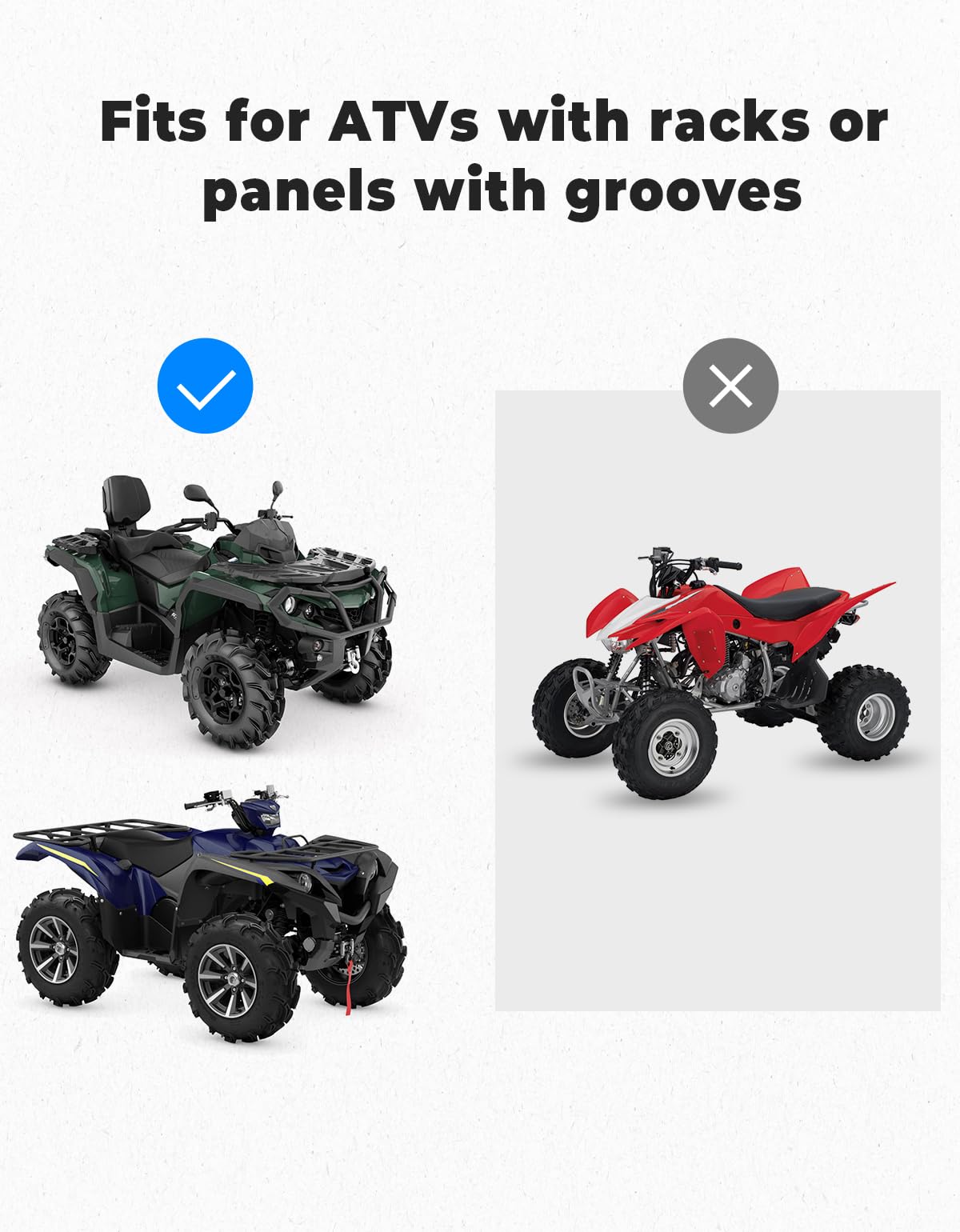 KEMIMOTO 76L Large ATV Storage Bags with Cooler - Heavy Duty Rear Rack Bag for Polaris Sportsman, Fourtrax, Can-Am, Kawasaki & Arctic Cat ATVs - Perfect for Off-Road Adventures, Hunting & Camping Gear Storage