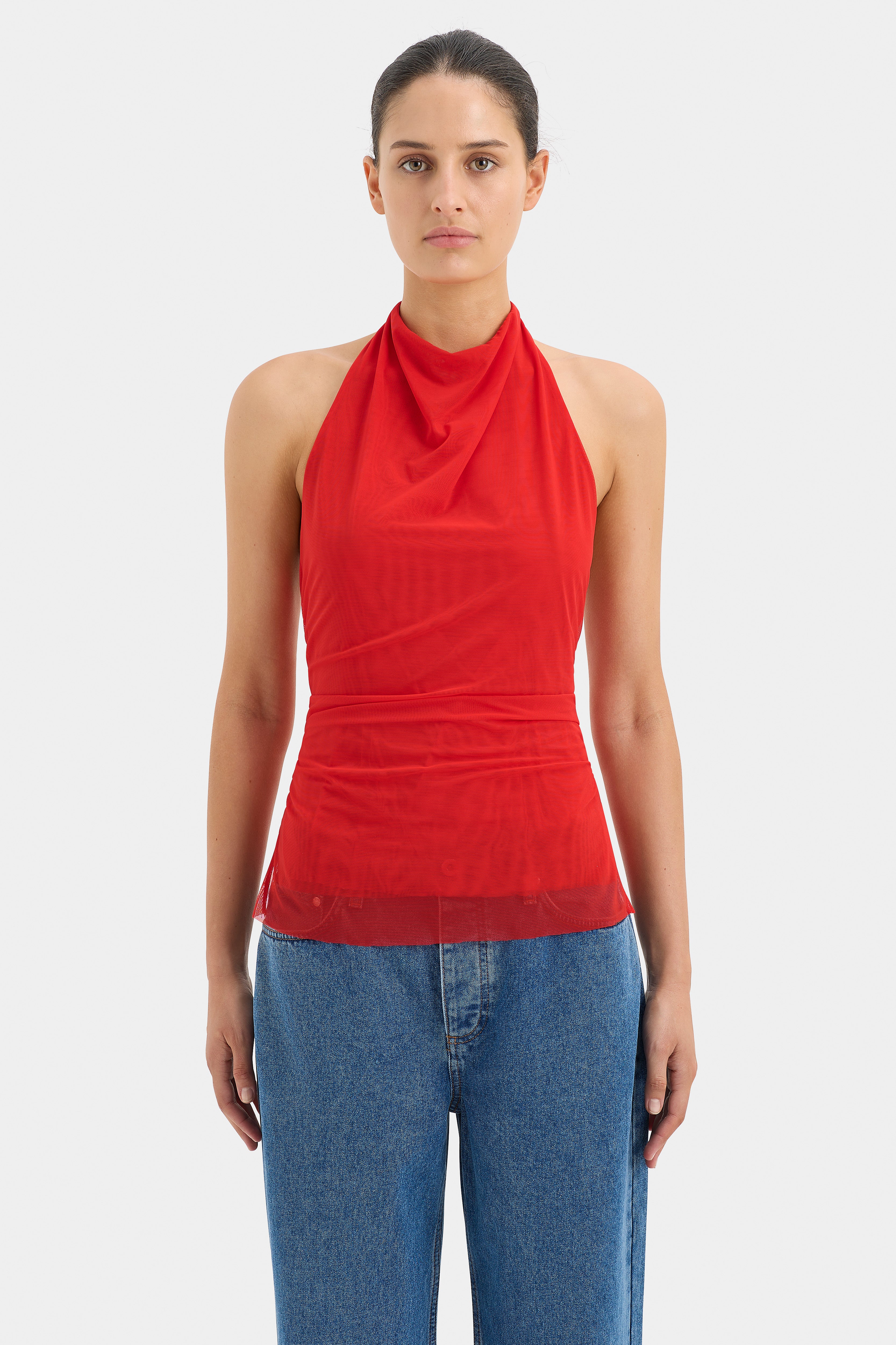 Jacques Mesh Halter Top for Women - Sexy Summer Crop Top with Breathable Design | Perfect for Beach, Party & Night Out