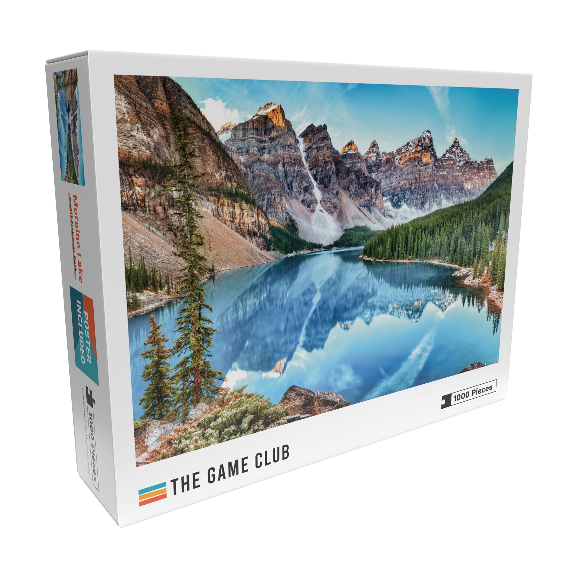 1000-Piece Moraine Lake Jigsaw Puzzle - Banff National Park Scenery - Fun for Adults & Kids - Perfect for Family Game Nights