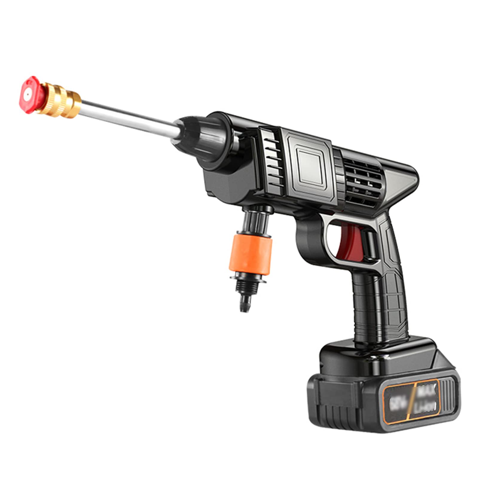 **High Pressure Water Spray Gun for Home & Garden - Portable Multi-Function Pressure Washer with Adjustable Nozzle - Ideal for Cleaning Floors, AC Units, Cars, and Outdoor Surfaces**