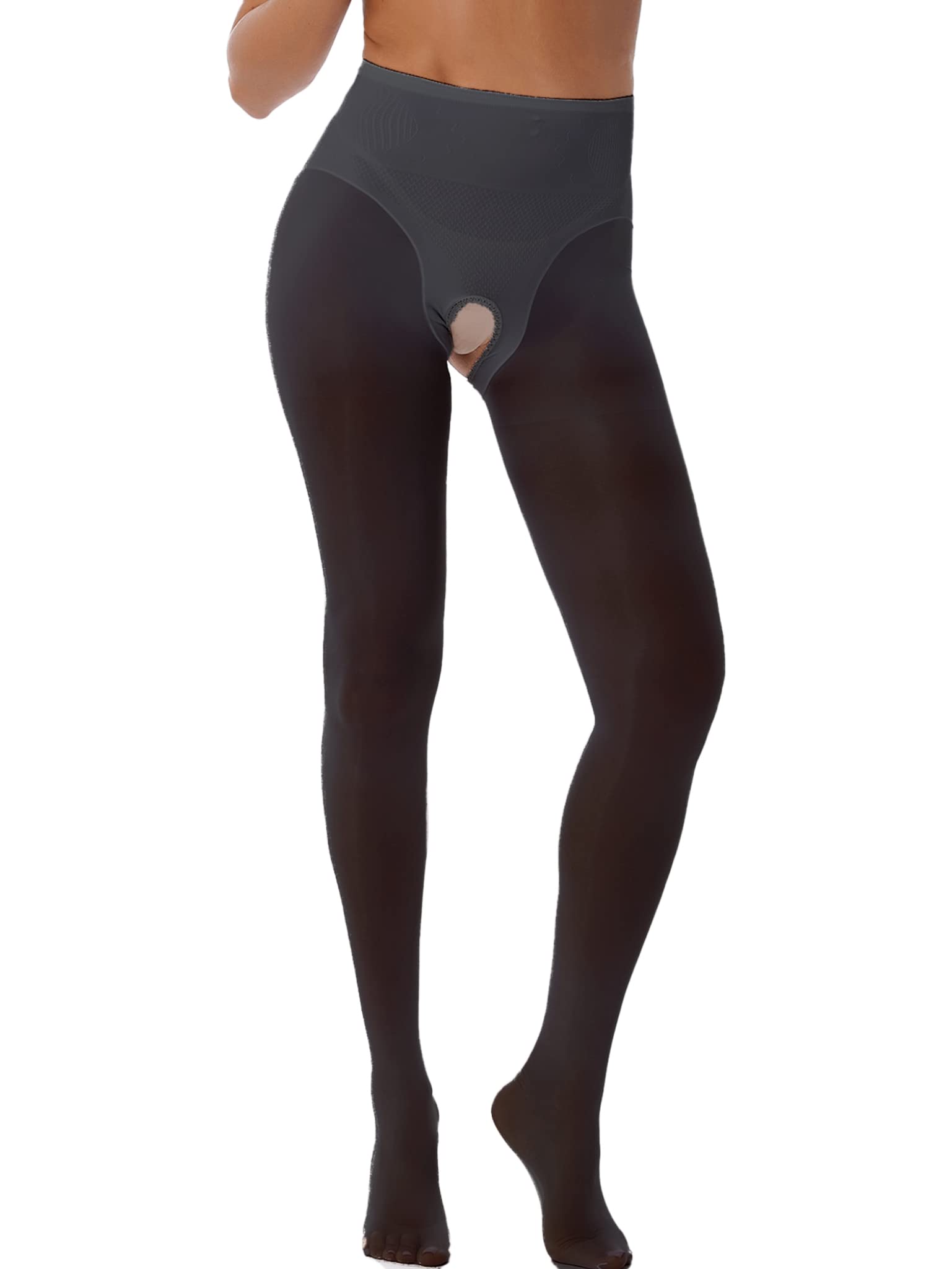 Women's Sexy Mesh Stockings - Everyday Pantyhose with Crotch Opening, Stretchy Tights for Comfort & Style - Perfect for Date Night, Office Wear & Special Occasions