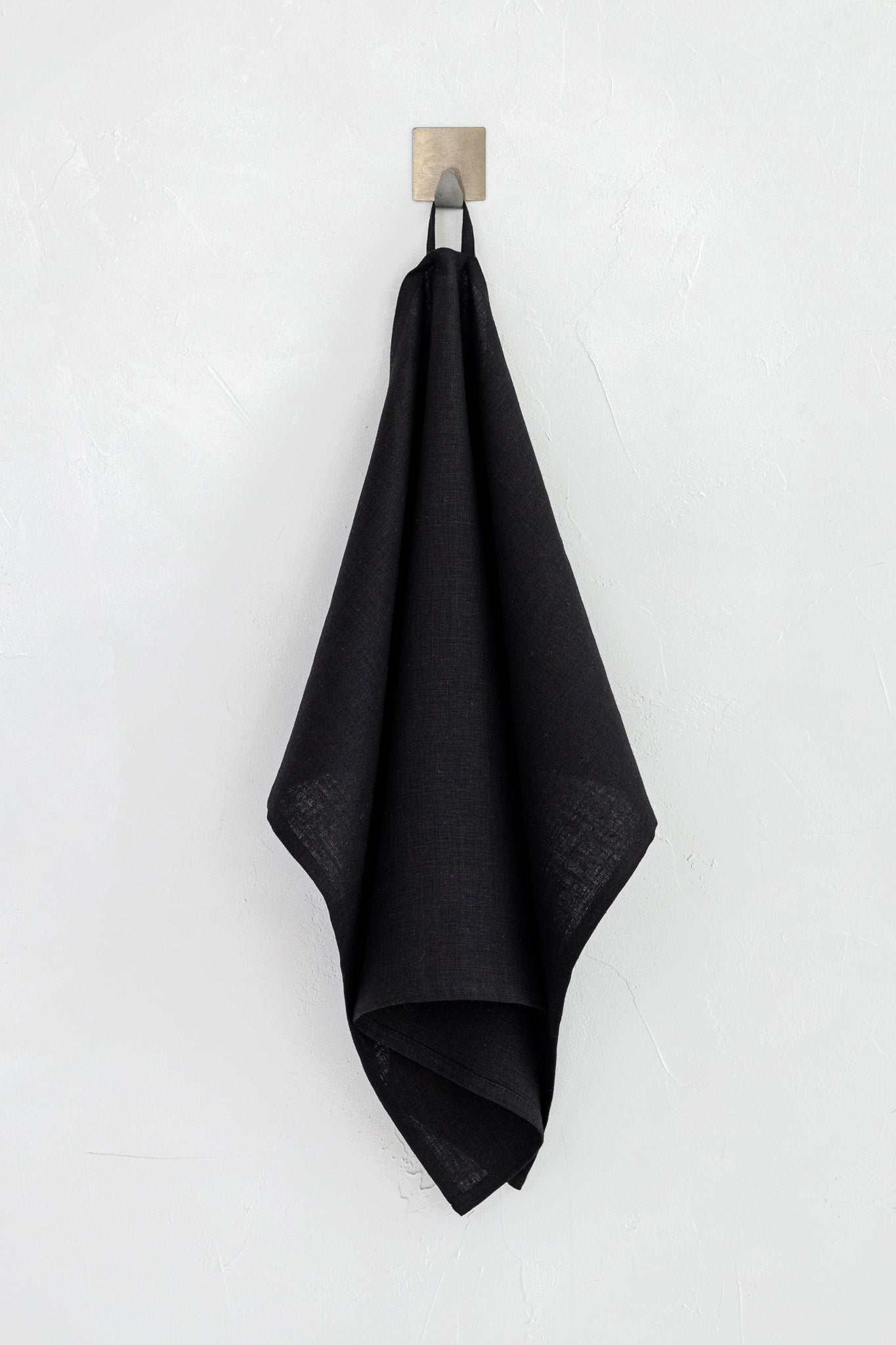 Premium Black Linen Tea Towel - Soft & Absorbent Kitchen Towel for Drying Dishes, Glassware & Hands | Eco-Friendly & Durable for Everyday Use