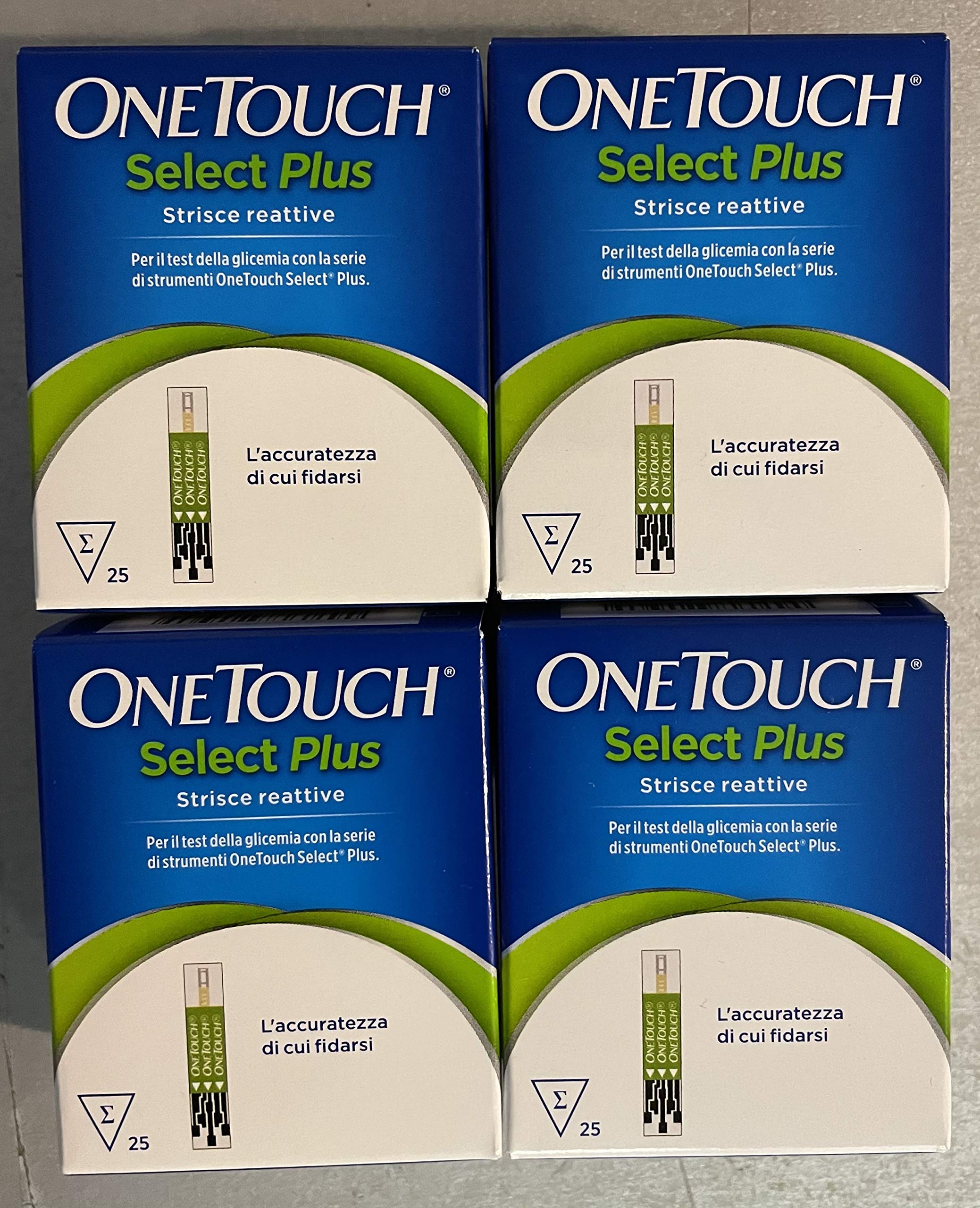 OneTouch Select Plus 25 Test Strips - Accurate Blood Glucose Monitoring for Diabetes Care - Perfect for Home Use, Travel & Daily Health Management