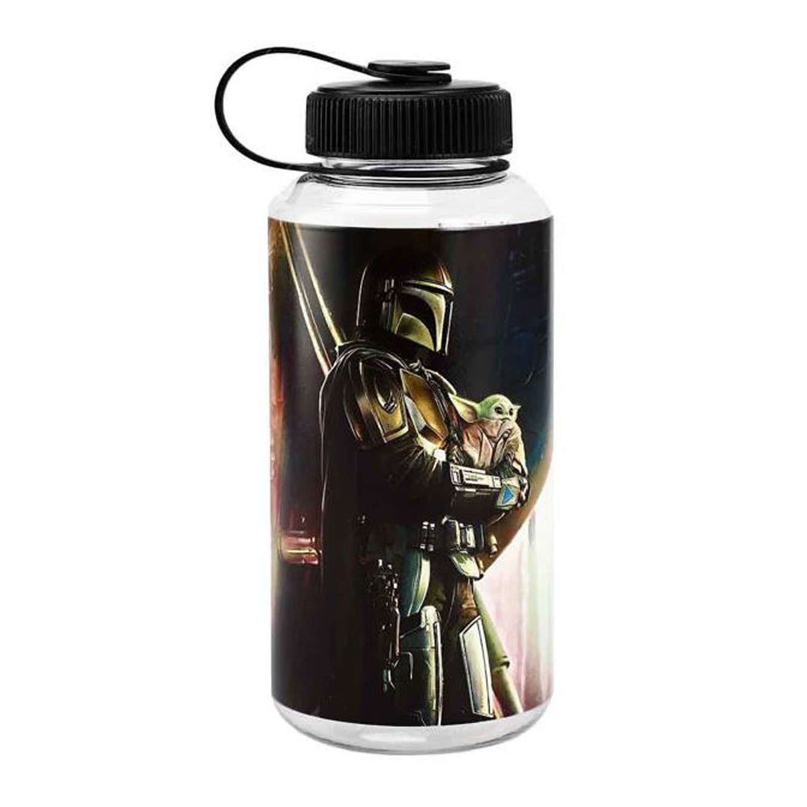 Star Wars Mandalorian with The Child 32oz Tritan Water Bottle - BPA Free Leak Proof Travel Mug for Fans, Gym & Outdoor Activities