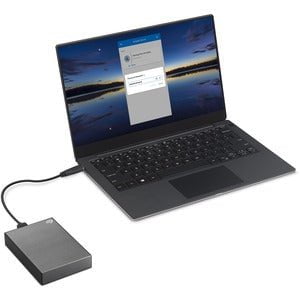 4TB Seagate One Touch Portable External Hard Drive - USB 3.0, Space Gray - Backup Storage for PC, Mac, Laptop, PS4, Xbox - Perfect for Travel, Work & Gaming