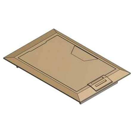 8-3/8 Inch Brass Floor Box Cover - Durable Electrical Outlet Cover for Home, Office & Commercial Use - Ideal for Floor Outlet Protection & Cable Management