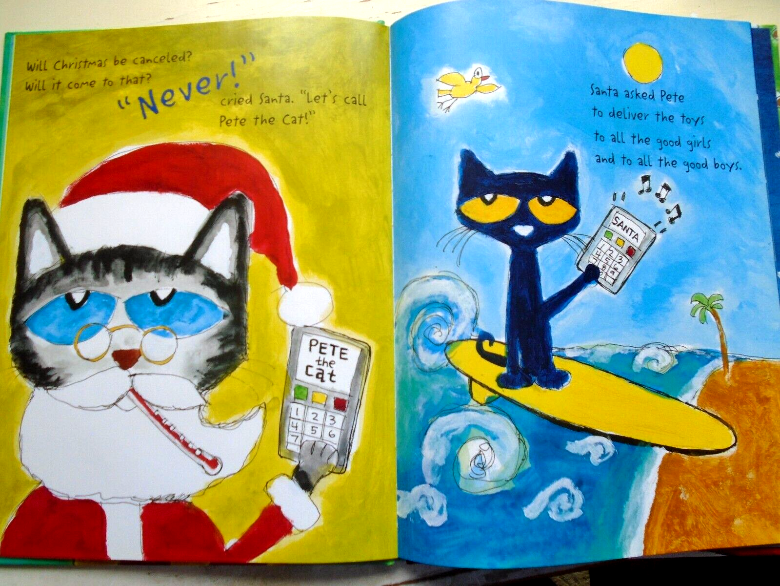 Pete the Cat Saves Christmas: Holiday Book for Kids with Sticker Sheet - Perfect for Christmas Gifts, Storytime & Classroom Activities