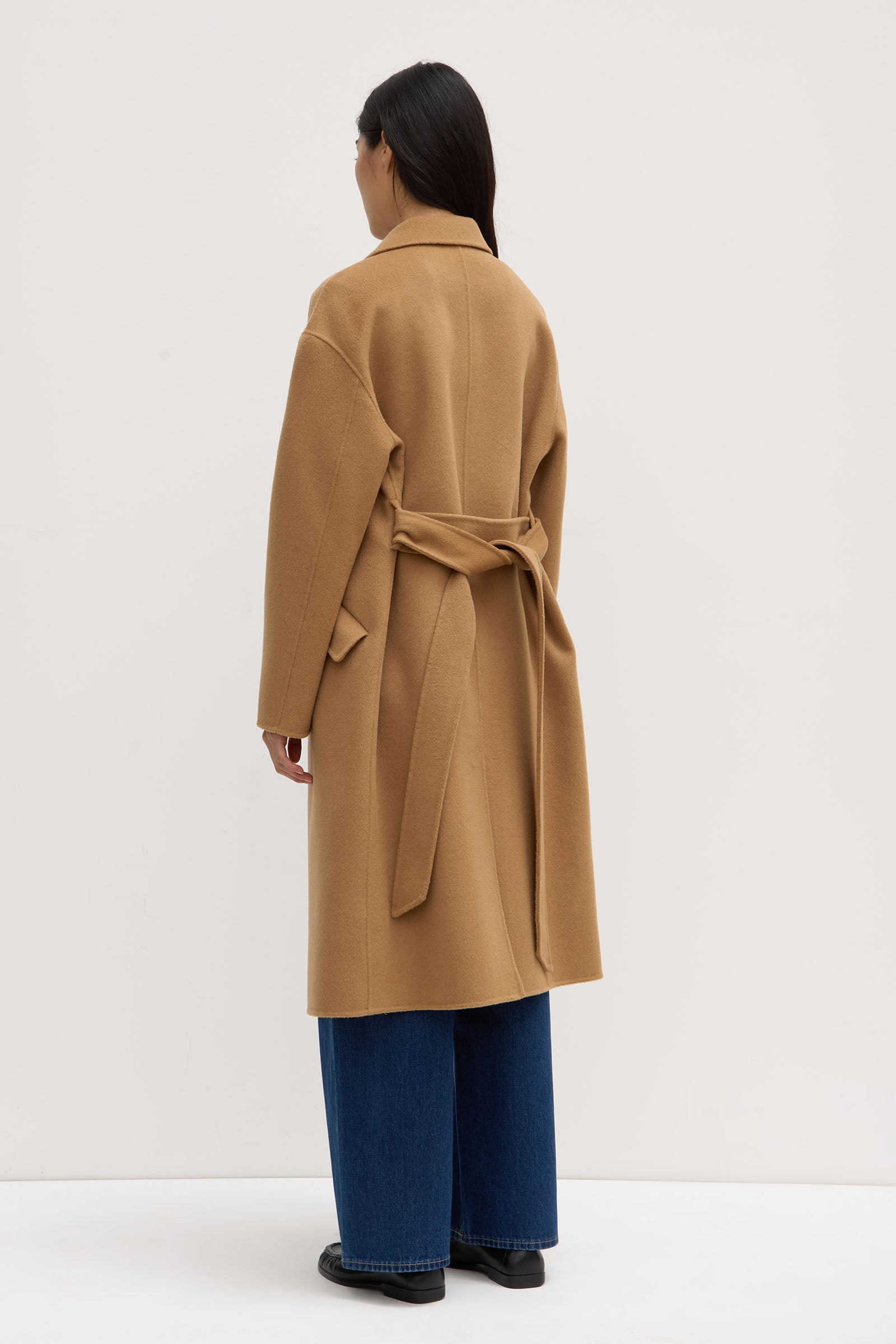 Sadie Single Breasted Wool Coat in Camel - Classic Winter Outerwear for Women | Perfect for Office, Dating & Formal Events