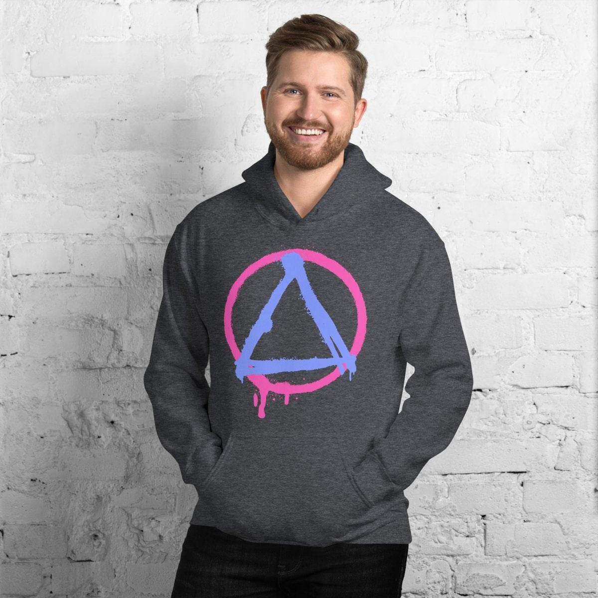 Graffiti Sobriety Symbol Unisex Hoodie - Stylish Streetwear for Men & Women - Perfect for Casual Wear, Recovery Support & Urban Fashion