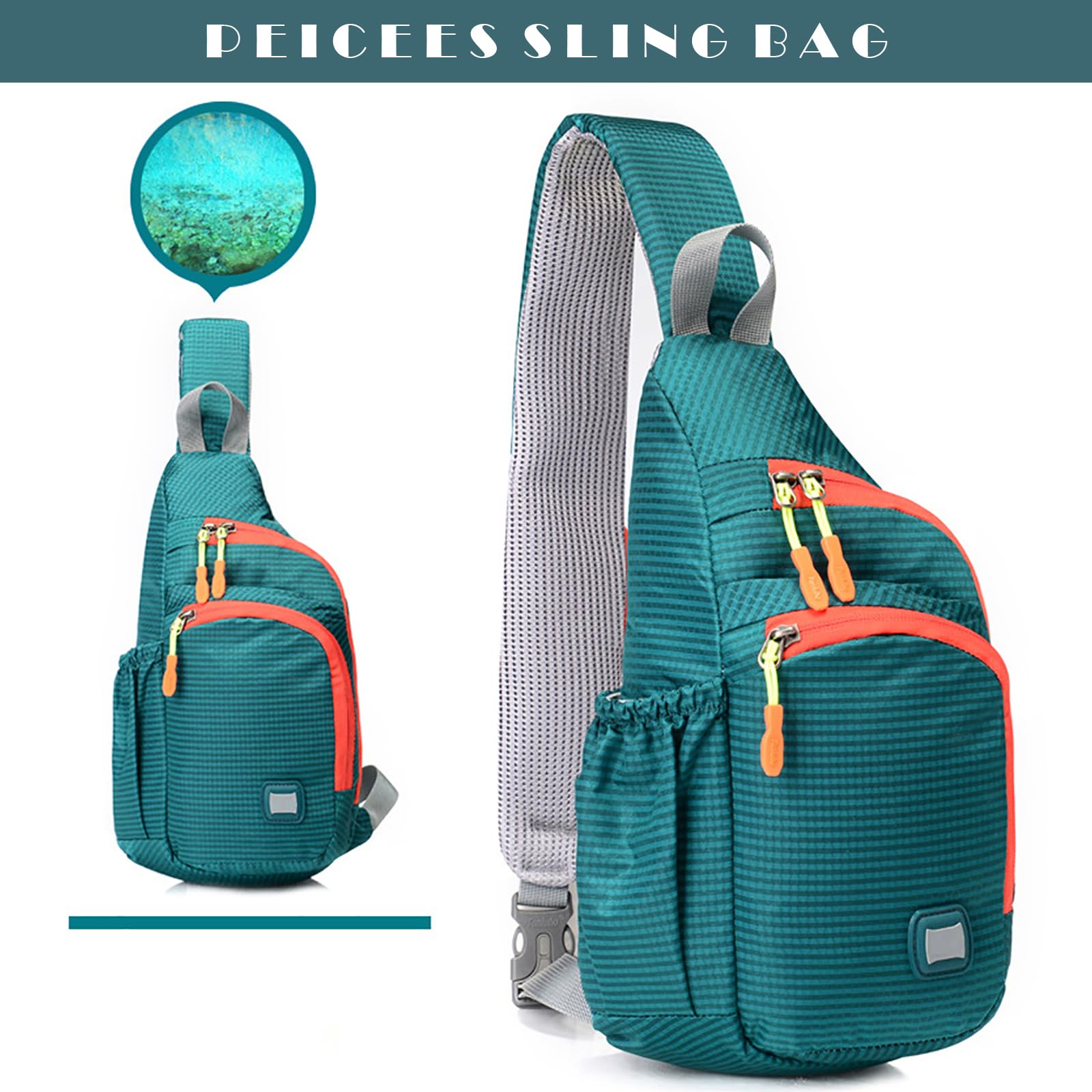Waterproof Unisex Small Sling Backpack - Lightweight Crossbody Shoulder Bag for Travel, Hiking & Daily Use (Perfect for Outdoor Adventures, Commuting & Shopping)