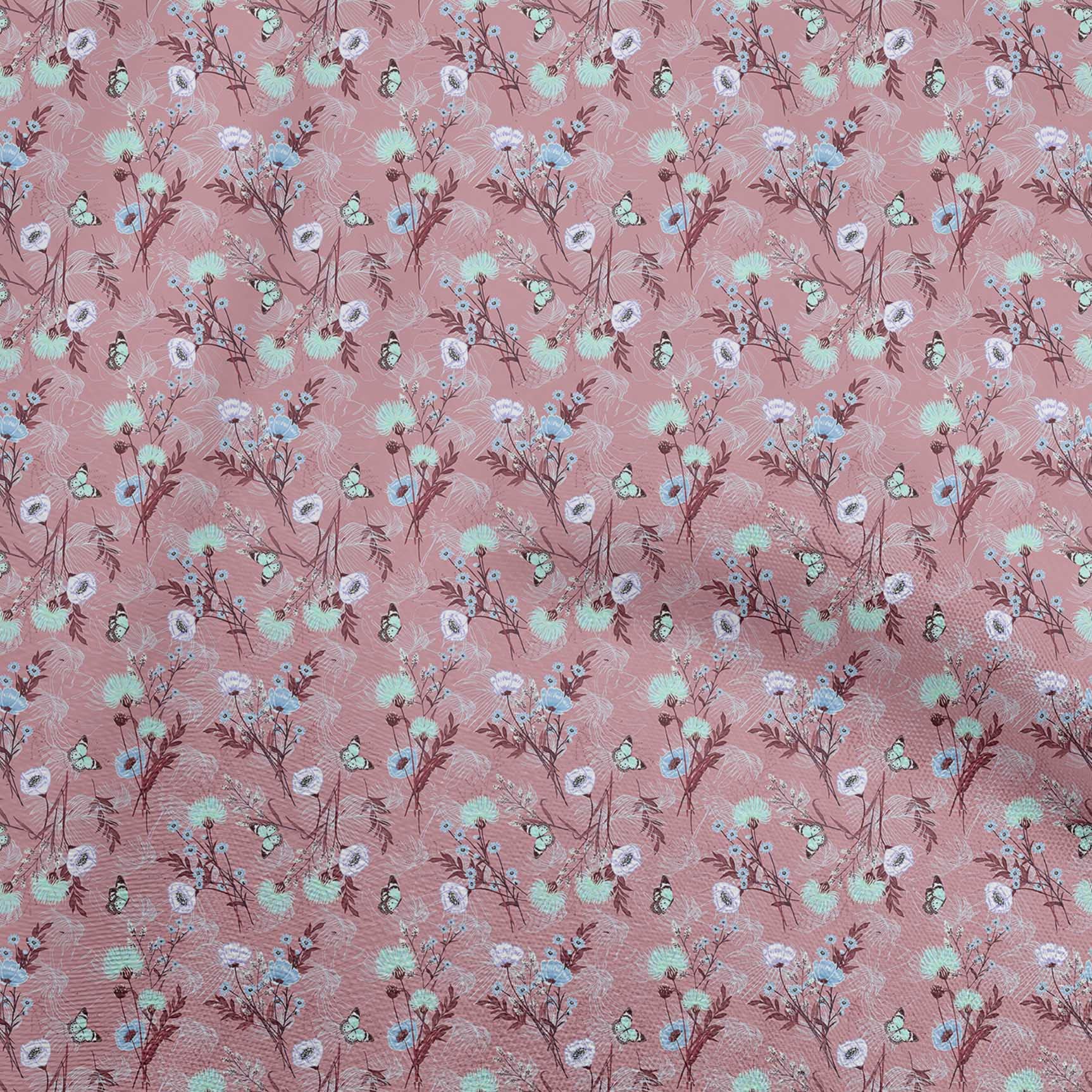 oneOone Polyester Spandex Black Floral Printed Fabric - 56 Inch Wide for Sewing, Crafts & DIY Projects | Perfect for Dresses, Curtains & Home Decor