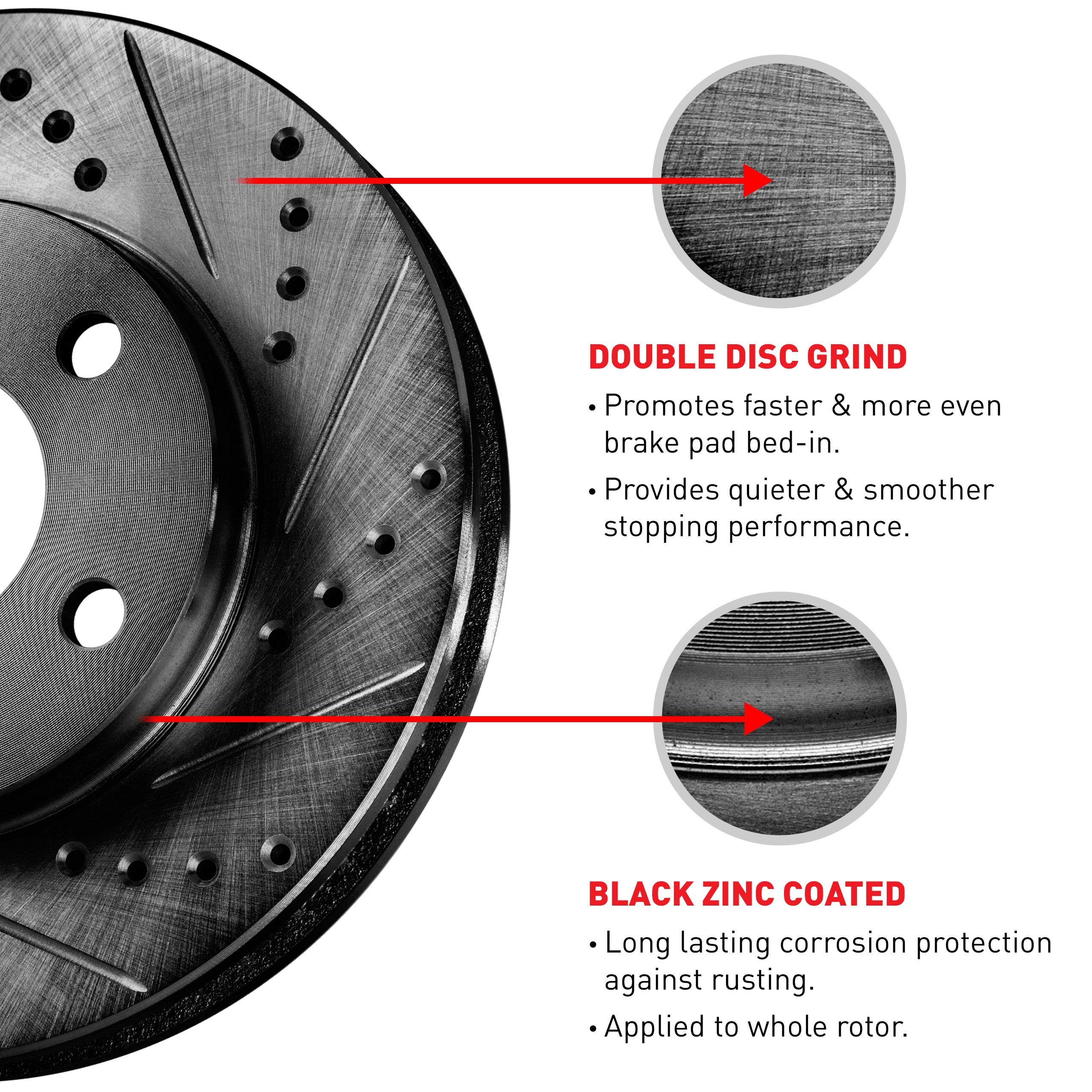 R1 Concepts Premium Front Brake Kit - Ceramic Brake Pads & Rotors for 1979-1983 Toyota Pickup | High-Performance Braking System for Off-Road & Daily Driving