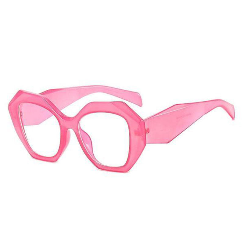 Stylish Isla Polygon Glasses Frame - Trendy Geometric Eyewear for Men & Women | Perfect for Reading, Driving & Fashion Accessories