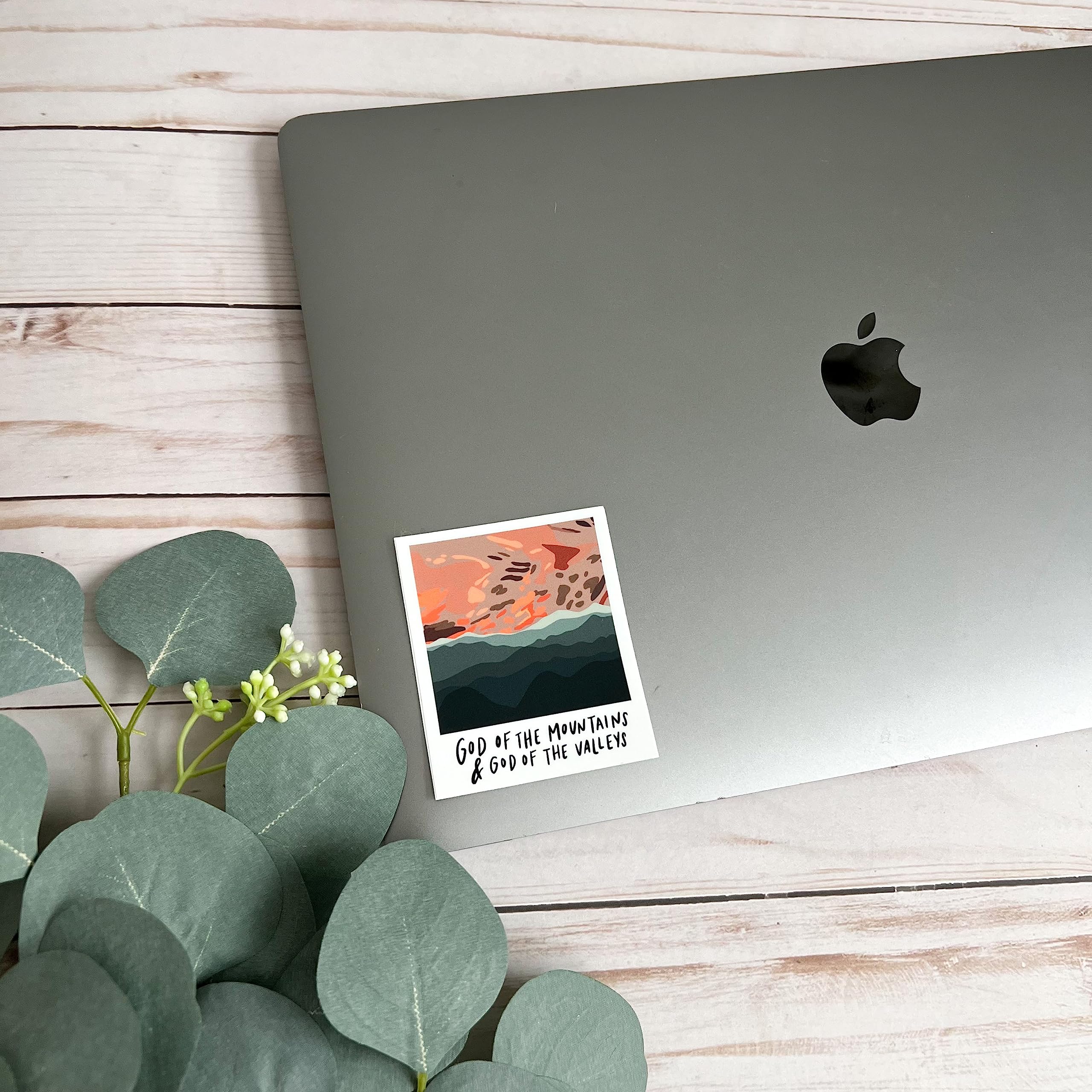 Christian Stickers - God of the Hills & Valleys Vinyl Decals | Waterproof Bible Journal, Scripture Stickers for Hydro Flask, Laptop, Car | Faith, Jesus, God Inspired | Perfect for Church, Bible Study & Daily Devotion