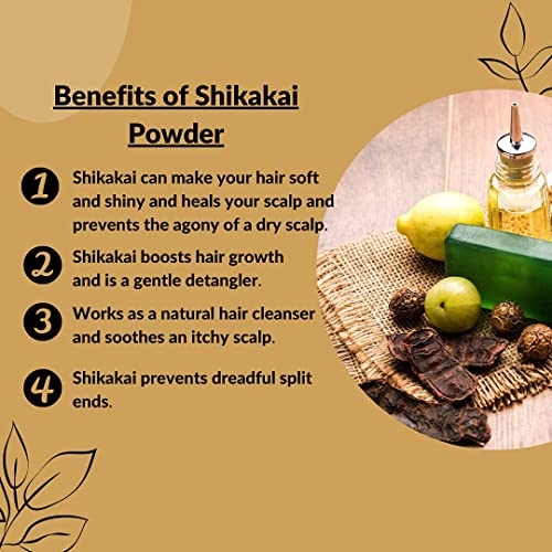 SAARA Herbal Shikakai Powder 400g - Natural Hair Cleanser with Amla, Reetha, Bhringraj & Hibiscus for Strong, Healthy Hair - Perfect for Ayurvedic Hair Care & Scalp Treatment at Home