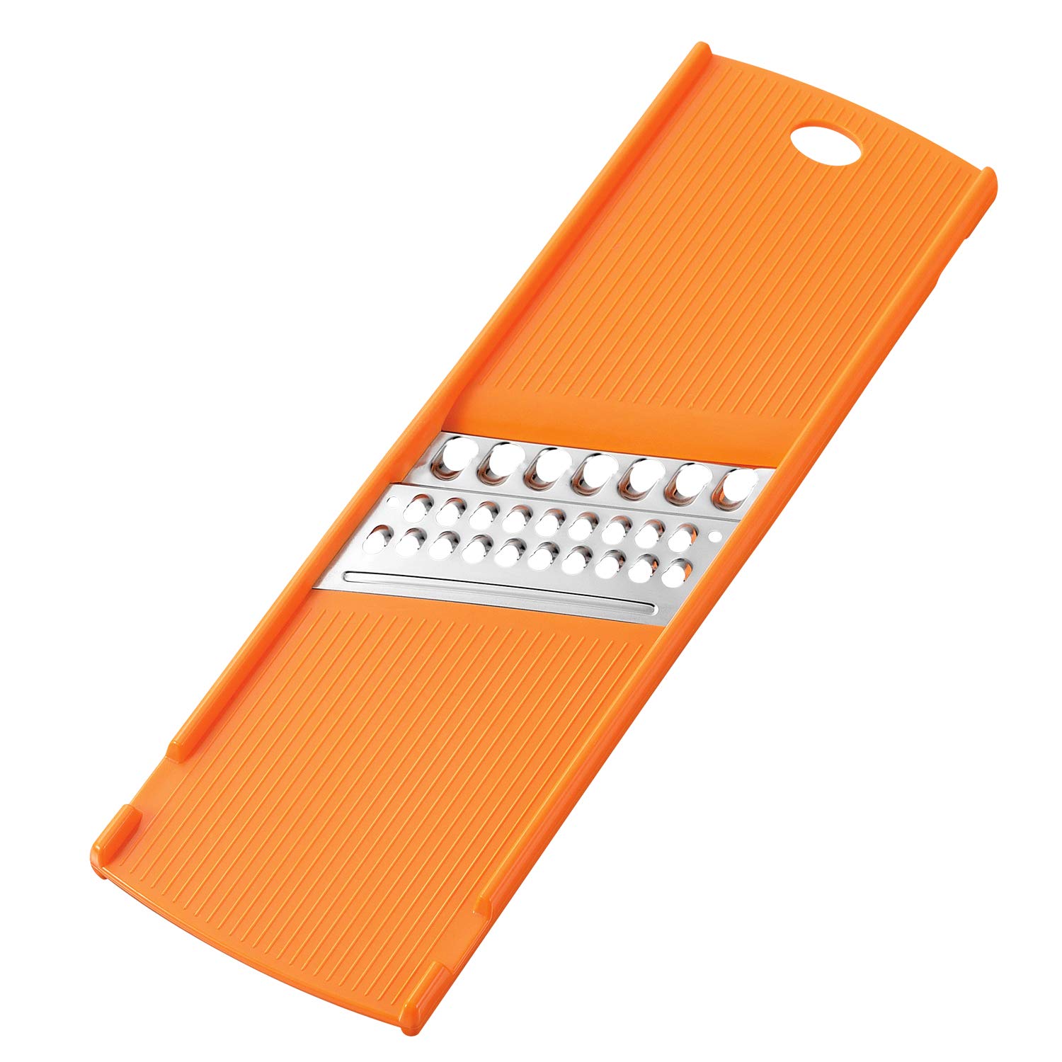 Premium Japanese Full Veggie Shredder FV-653 - Dishwasher Safe Vegetable Grater - Handcrafted in Tsubamesanjo, Niigata - Orange Color - Perfect for Salads, Garnishes & Meal Prep