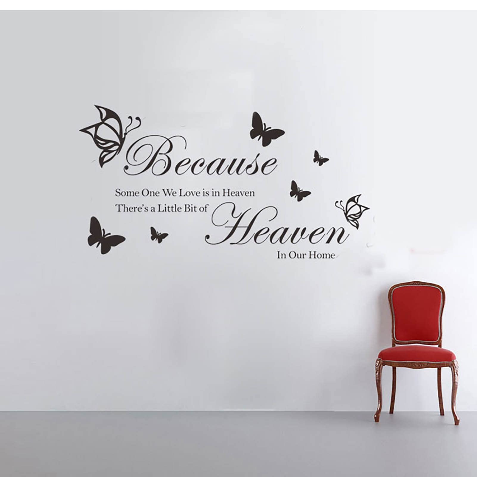 Wall Stickers & Decals - Inspirational Quote DIY Wall Art for Home Decor, Living Room, Bedroom - Easy Peel & Stick Mural Decorations (Home-8) | Perfect for Home Office, Nursery & Apartment Decorating