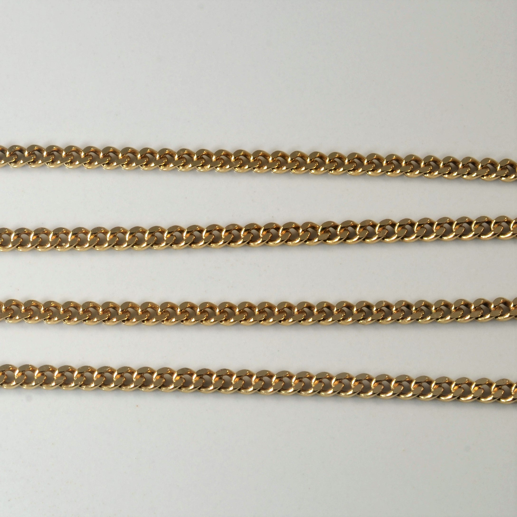 10K Yellow Gold Curb Chain Necklace 22 Inches - Elegant Layering Piece for Women, Perfect for Everyday Wear and Special Occasions