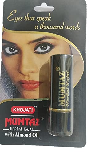 Premium Natural Black Kajal Eyeliner - Long Lasting, Waterproof & Smudgeproof Herbal Kajal with Almond Oil | Perfect for Daily Makeup, Parties & Special Occasions
