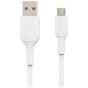 Belkin BOOST CHARGE USB A to Micro USB Cable 1M (3.3ft) Fast Charging Cord - White | Compatible with Android Phones, Tablets, Power Banks | Home, Office, Car Charging