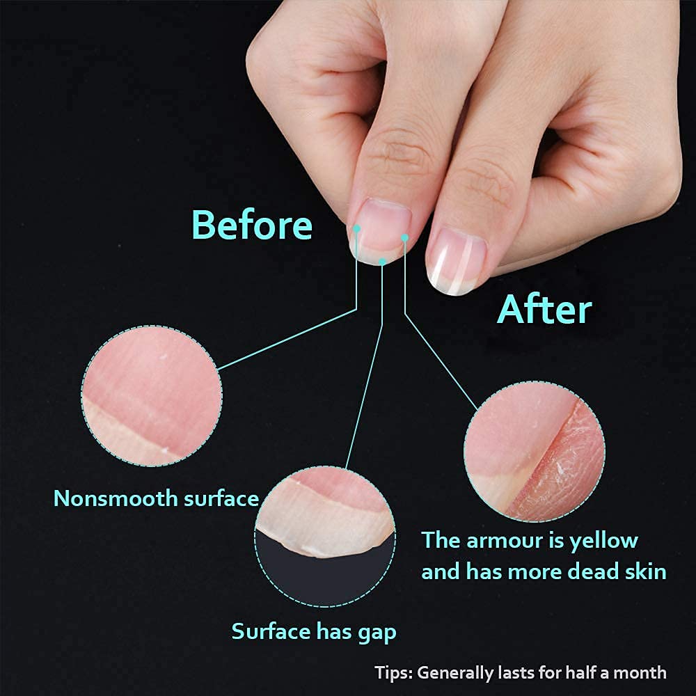 VOIISH Glass Nail Shiner - Crystal Nano Glass Nail Files for Natural Nails, Smooth Nail Buffer & Polisher for Fingernails & Toenails, Durable Nail Shaper & Filer Tool - Perfect for At-Home Manicures, Salon Use & Travel Nail Care