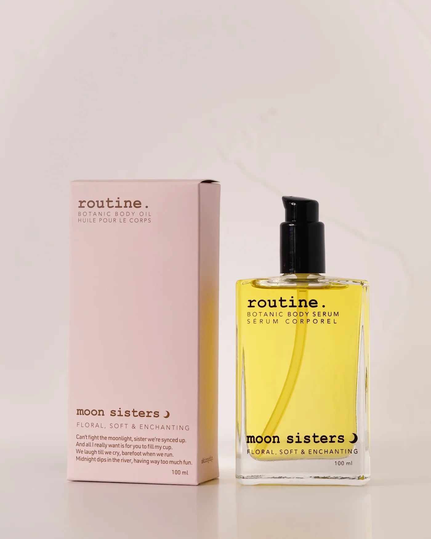 Moon Sisters Botanic Body Serum - Organic Hydrating Skincare for Dry & Sensitive Skin | Perfect for Nighttime Routine & Post-Shower Moisturizing