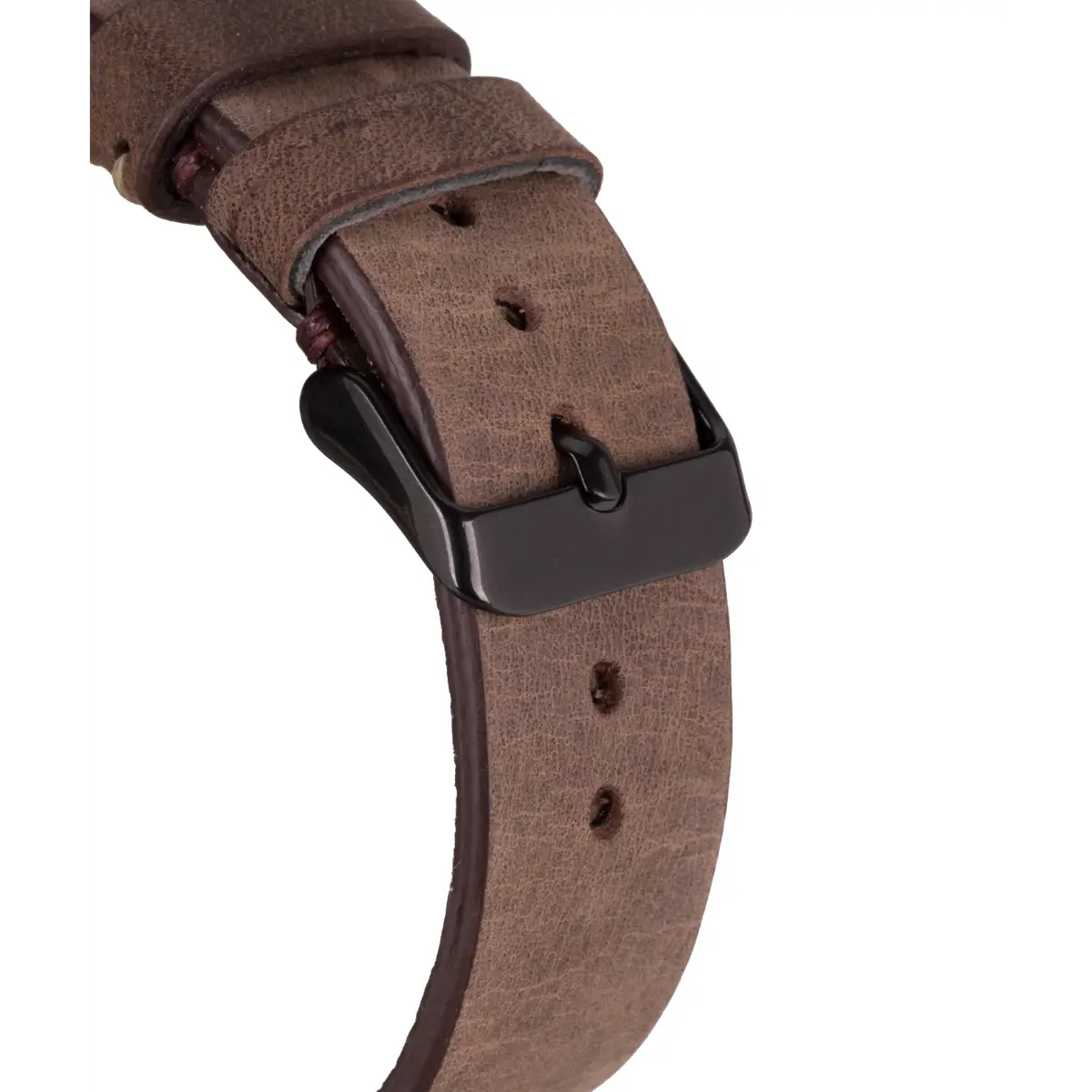 Premium Dark Brown Leather Sport Band for Apple Watch - Avila Series - Durable & Comfortable for Workouts, Running & Everyday Wear