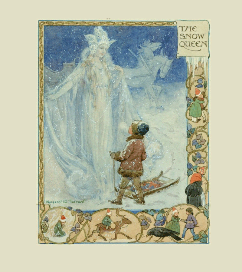 The Snow Queen Fairy Card - Enchanted Winter Greeting Card by The Porch Fairies for Christmas, Birthday & Holiday Wishes