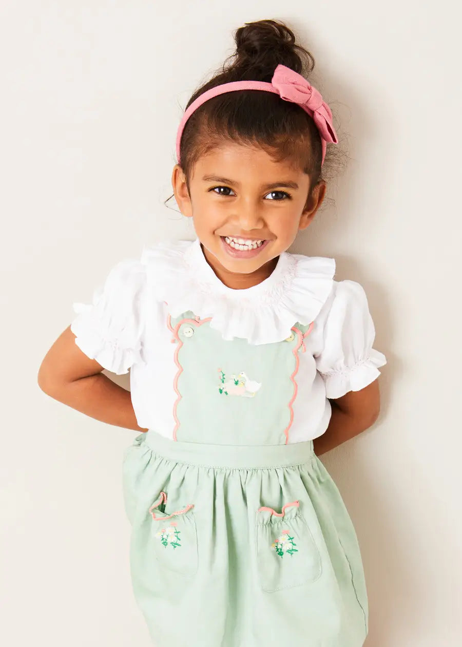 Duck Embroidered Skirt for Toddler Girls | Cute Casual Outfit for Playdates & Photoshoots
