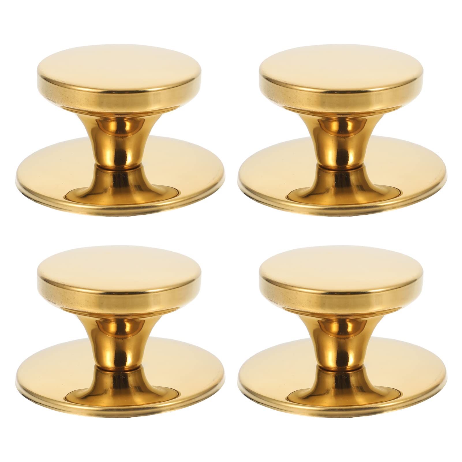 Hemoton 4-Piece Stainless Steel Universal Pot Lid Handles - Replacement Knobs for Cookware, Bakeware & Pans - Secure Grip for Safe Cooking & Baking - Perfect for Kitchen, Stovetop & Oven Use