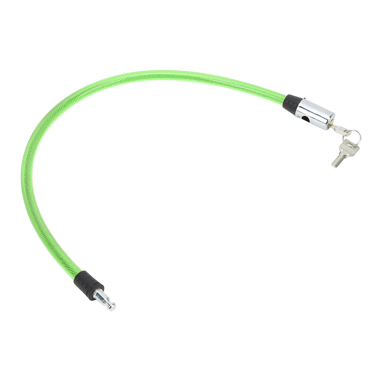 Steel Bike Lock Cable - Portable Bicycle & Motorcycle Lock for Outdoor Security (Green)