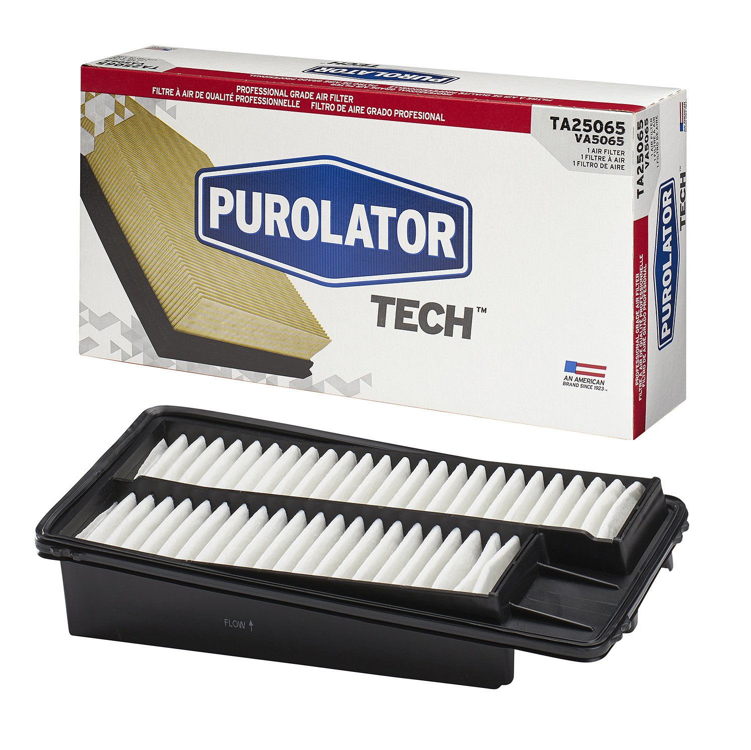 Purolator TA25065 PurolatorTECH Air Filter - High Performance Engine Air Filter for Cars, Trucks & SUVs | Improved Fuel Efficiency & Engine Protection | Ideal for Daily Commuting & Off-Road Adventures