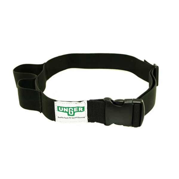 Unger Professional Web Tool Belt with Bucket Holster Combo - Heavy Duty Cleaning Belt for Window Washing, Construction & Painting - Perfect for Contractors and DIY Home Improvement Projects