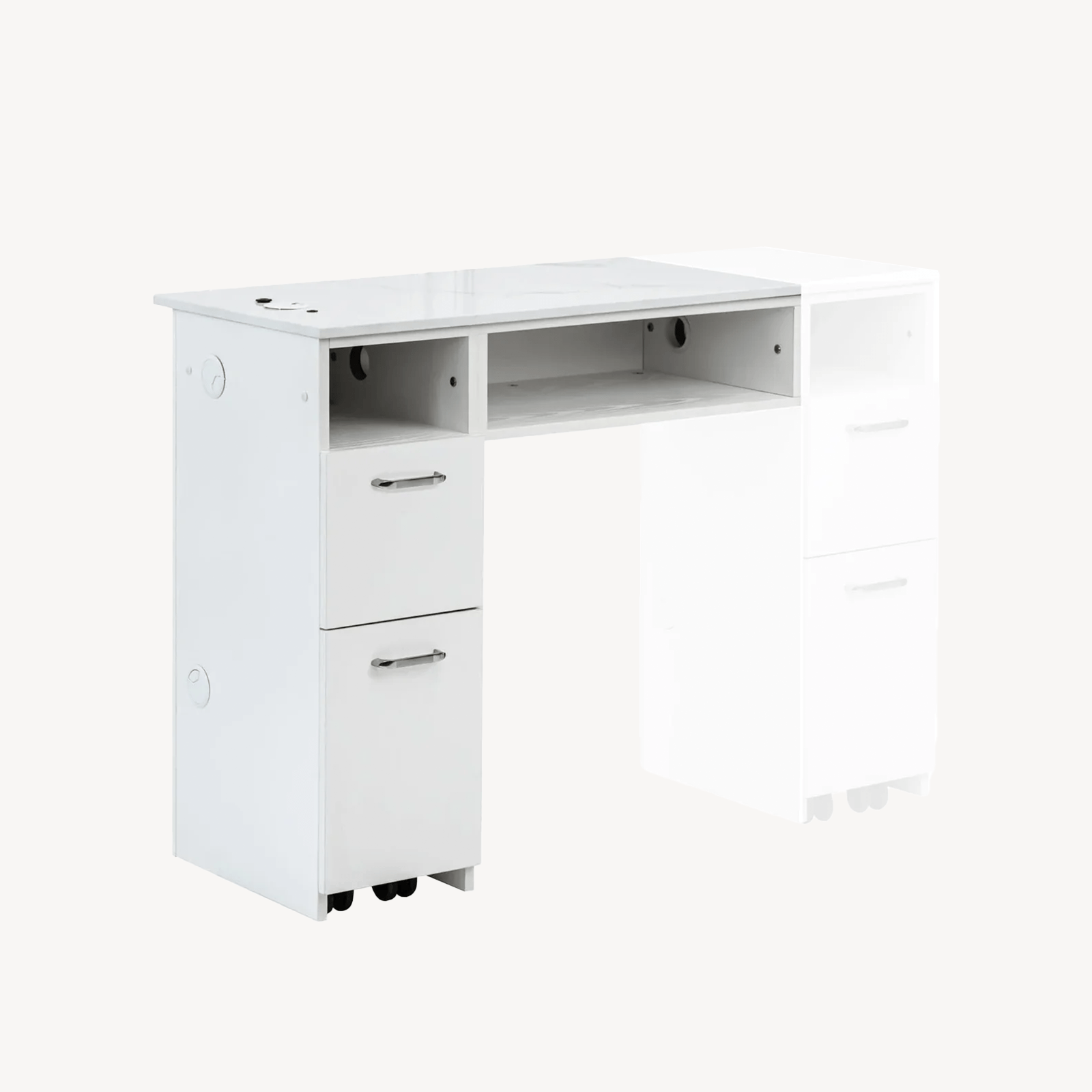 AVIGNON Professional Manicure Table Extender - Adjustable Nail Salon Workstation for Pedicures & Gel Extensions - Perfect for Home & Salon Use