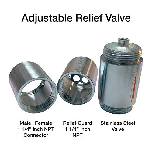 Stainless Steel Pressure Vacuum Relief Valve | Adjustable Range 1-11 PSI | Protects Machinery from Excess Pressure & Vacuum in Process Lines | Ideal for Industrial Piping, Chemical Processing & HVAC Systems