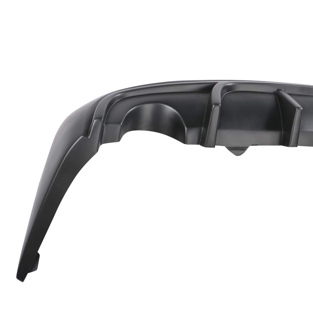 FREEMOTOR802 Rear Bumper Diffuser for 2014-2016 Lexus IS250 IS350 IS200T - Unpainted Black PP Spoiler | Car Body Styling & Performance Upgrade for Sporty Look