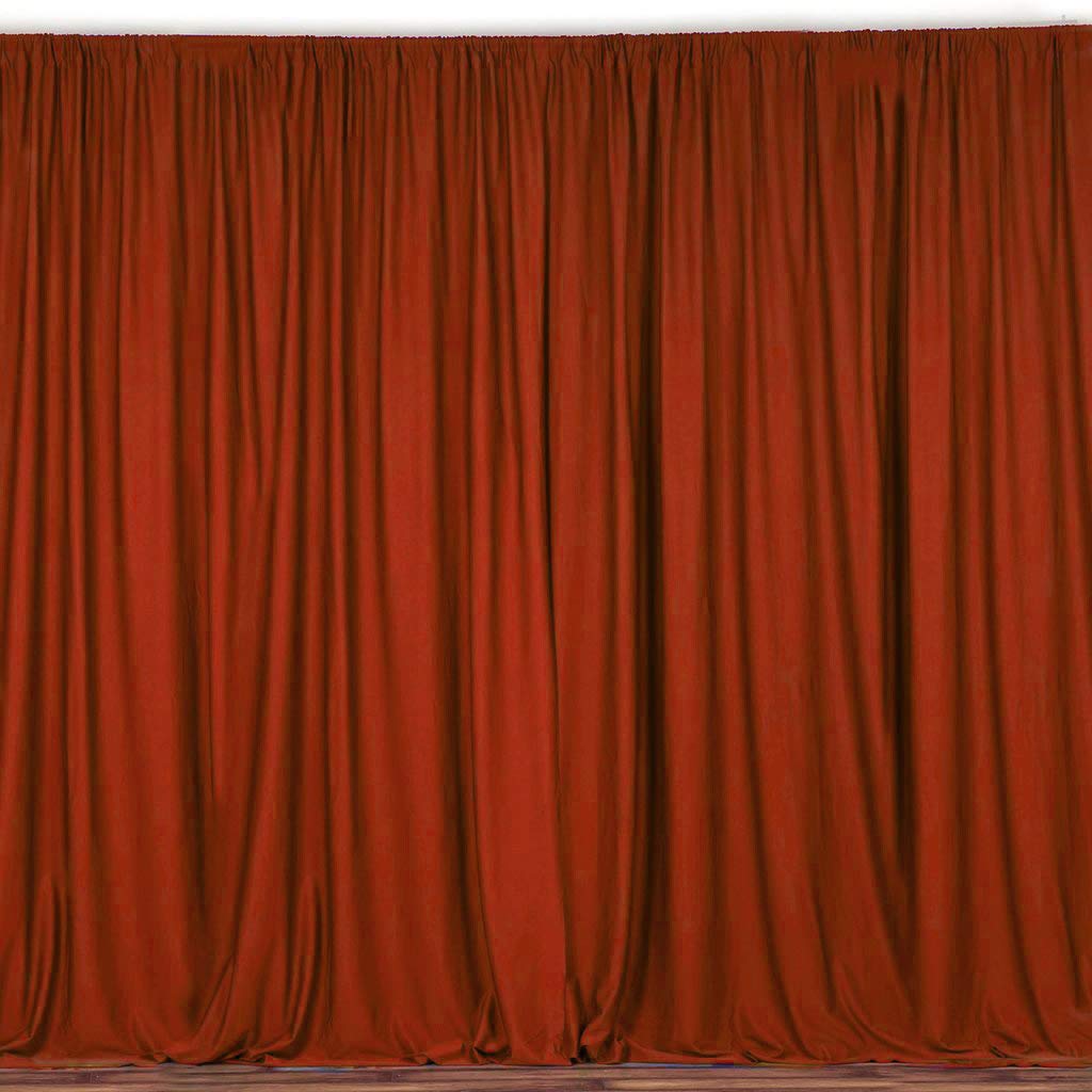 100% Polyester Window Curtain | Stage & Photography Backdrop | 58x108 Inches | Copper Color | Perfect for Home Decor, Theater Productions & Photo Studios