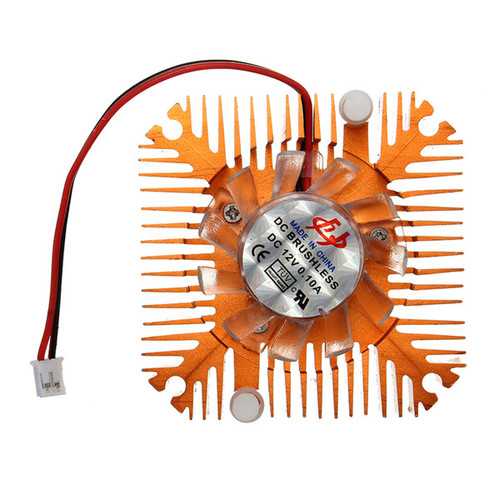 12V DC LED Cooling Fan with Heat Sink for 5W/10W High Power Lights - Perfect for LED Strips, Cabinet Lighting, and DIY Electronics Projects