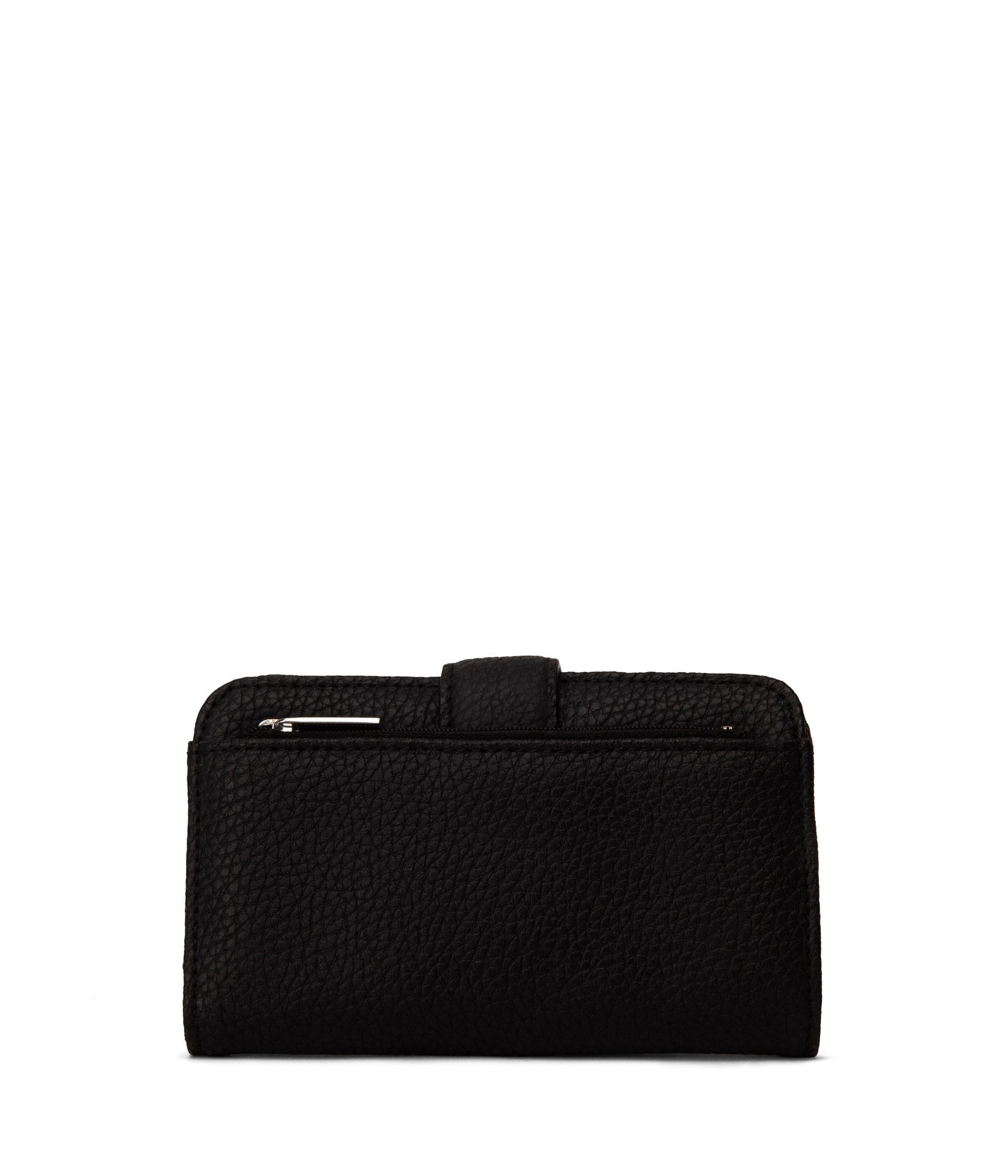 Matt & Nat Black Float Small Recycled Vegan Wallet - Eco-Friendly Minimalist Card Holder for Everyday Use & Travel