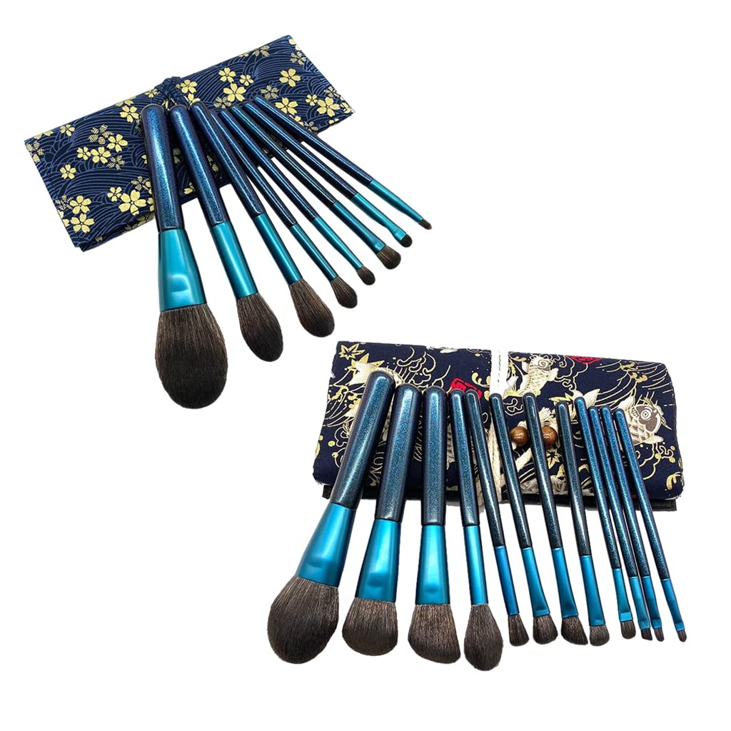 12-Piece Professional Makeup Brush Set with Pouch - Foundation, Blush, Eyeshadow & More - Perfect Gift for Mom, Girlfriend & Makeup Lovers - Ideal for Daily Makeup, Travel & Professional Use