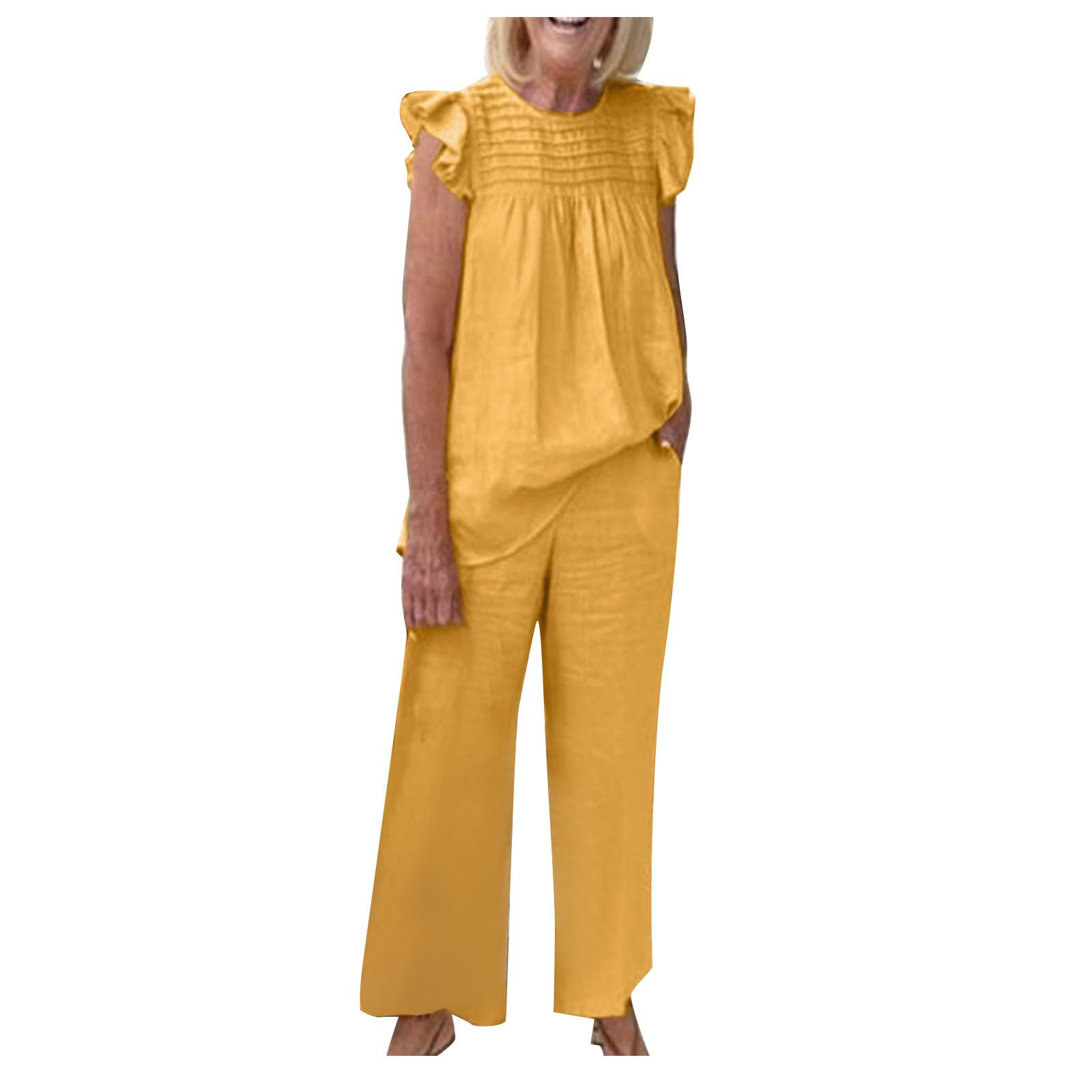 Oelaio Women's 2-Piece Sweatsuit Set - Cream Hawaiian Outfit with Skirt & Shorts, Winter Resort Wear & Beach Lounge Set | Trendy 2024 Outfits for Vacation, Travel & Casual Wear