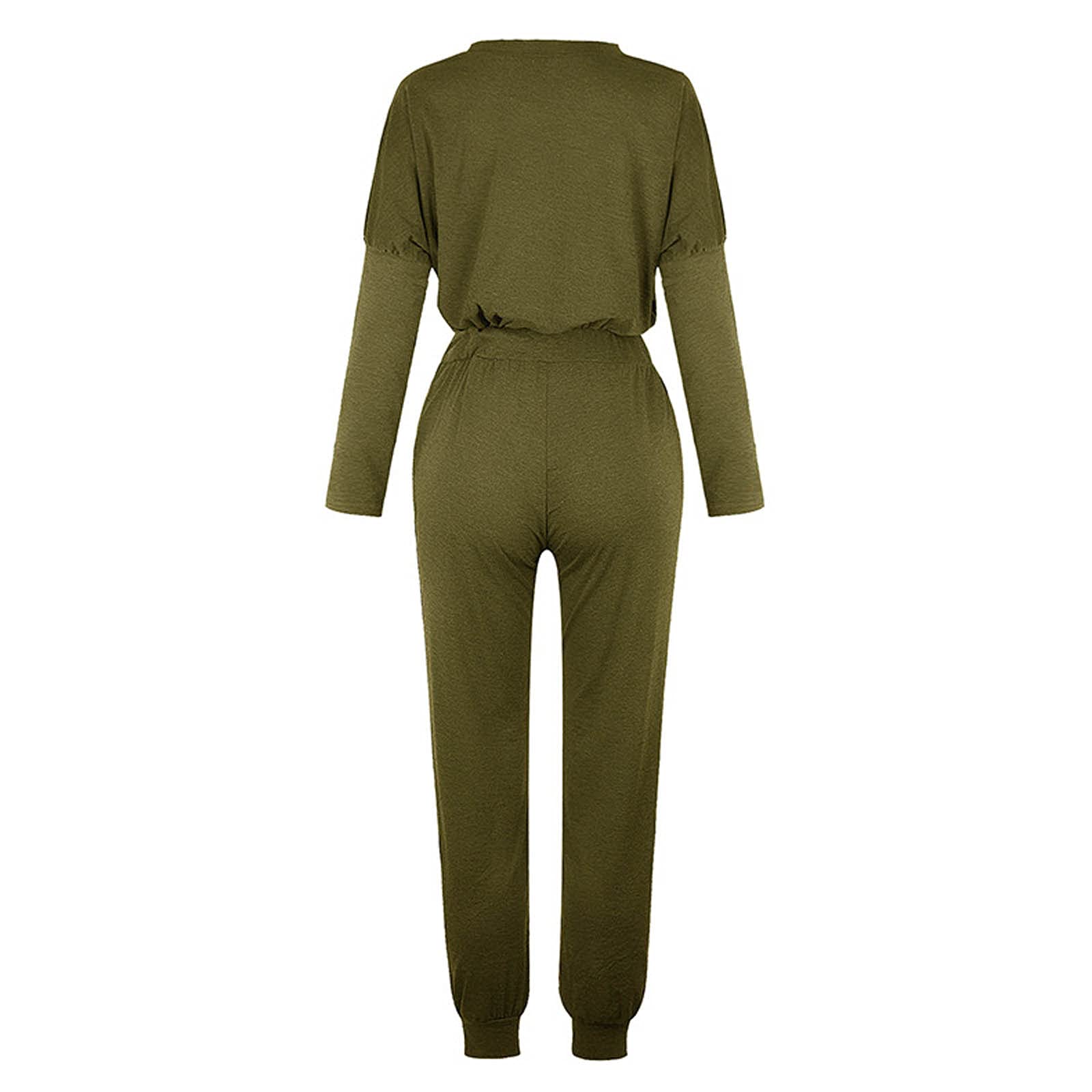 Women's 2-Piece Lounge Set with Long Pants - Soft Casual Sweat Outfit for Petite Fall Dresses 2023 | Cozy Homewear, Yoga Pants & Relaxing Outfits for Women