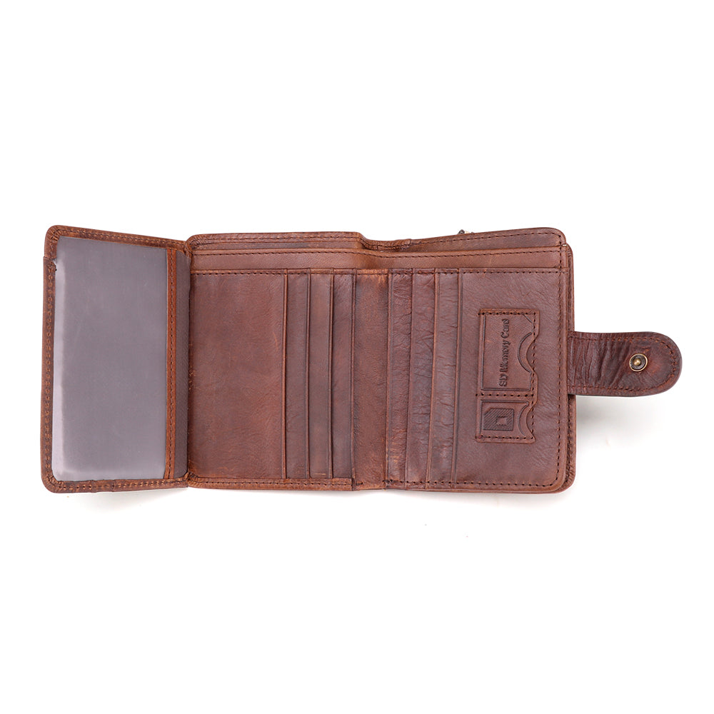 RFID Blocking Bifold Wallet for Men - Slim Leather Credit Card Holder with Money Clip - Perfect for Travel, Business & Everyday Use