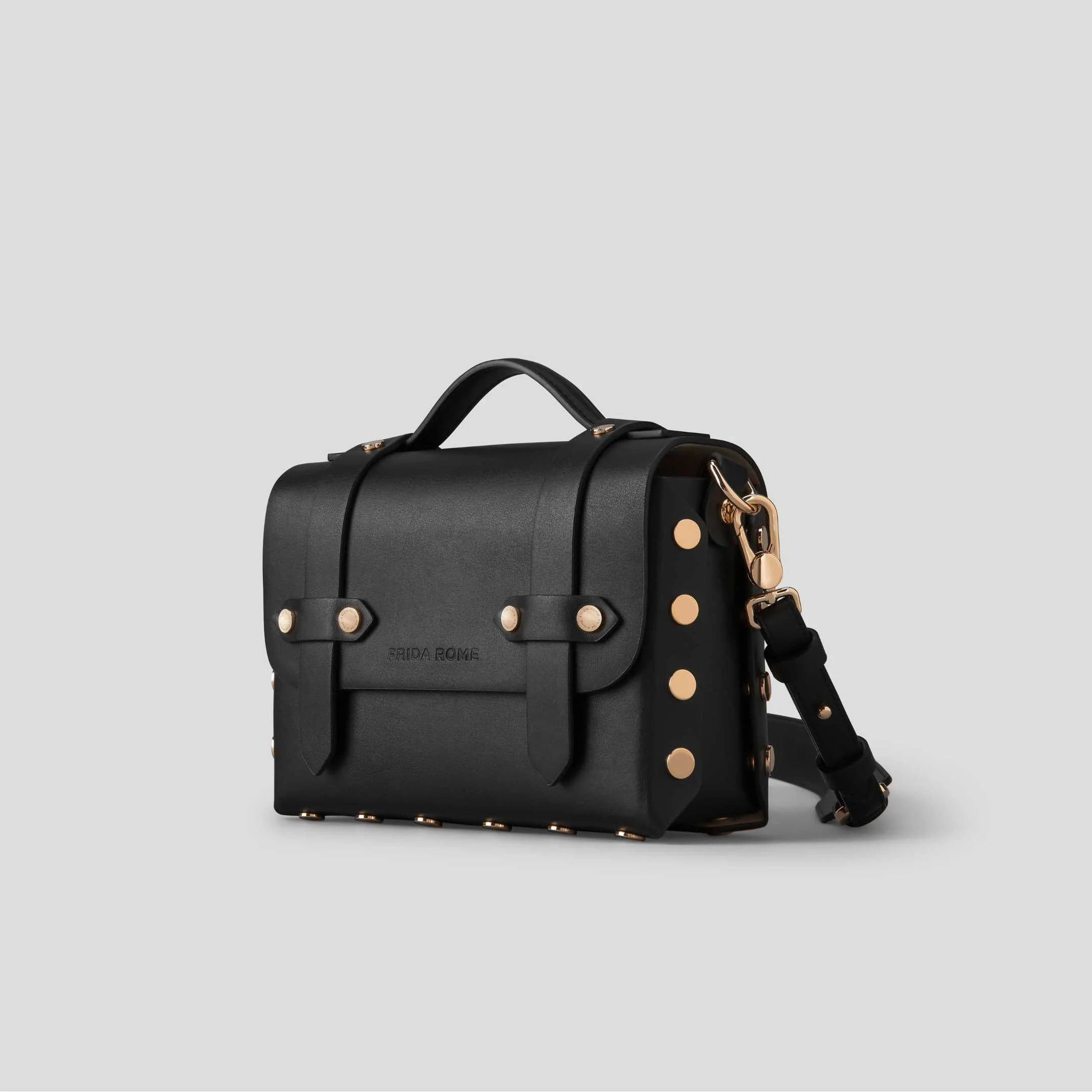Vegan Cactus Leather Studded Crossbody Bag for Women | Black | Stylish & Sustainable Fashion Accessory for Parties, Travel & Everyday Use