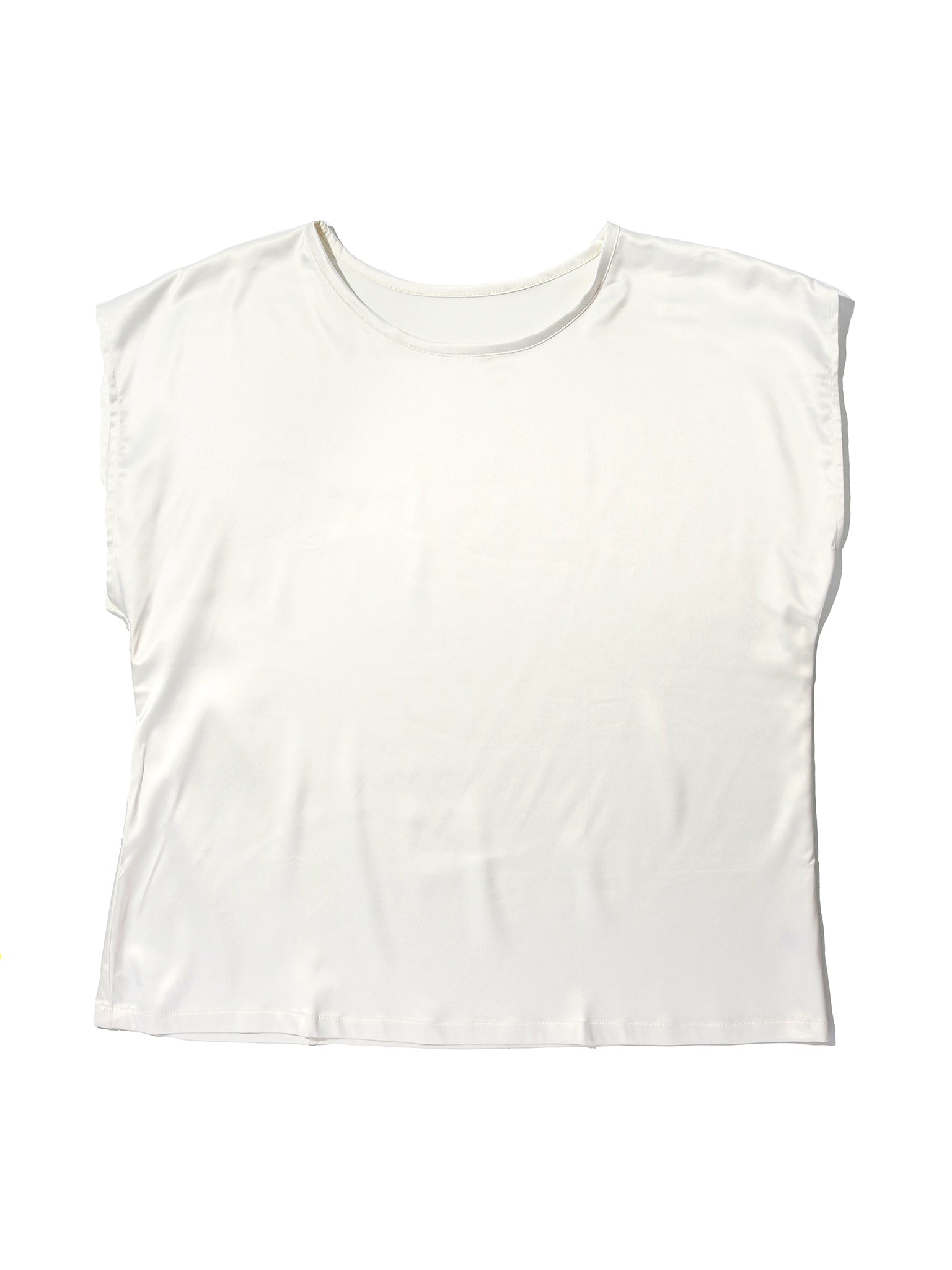 Satin Sleep Cap Sleeve Tee - Soft & Comfortable Women's Pajama Top for Nightwear, Lounge & Relaxation at Home