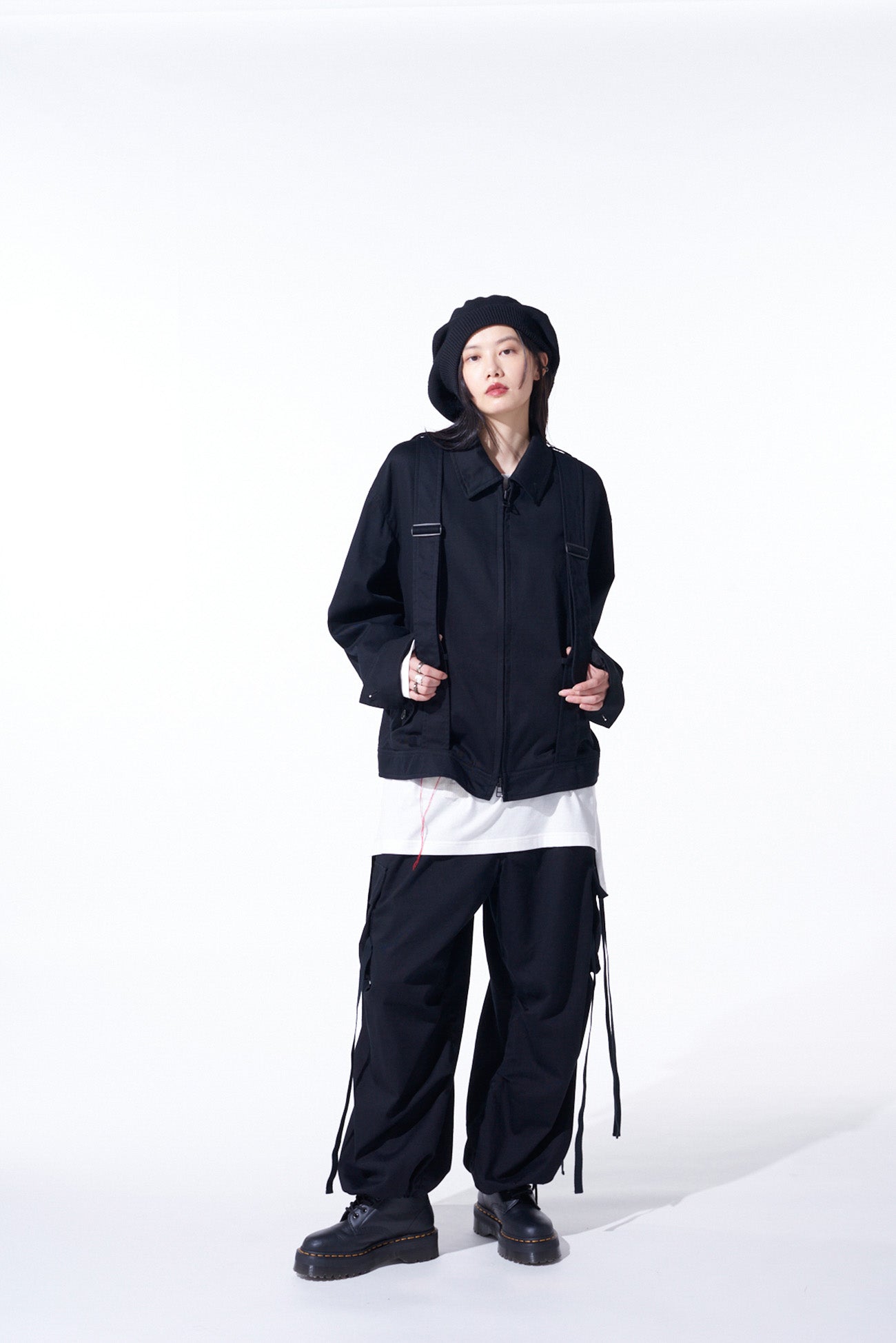 Stylish Cotton Twill Oversized Belted Y Blouson Jacket for Women | Casual & Chic Outerwear for Everyday Wear