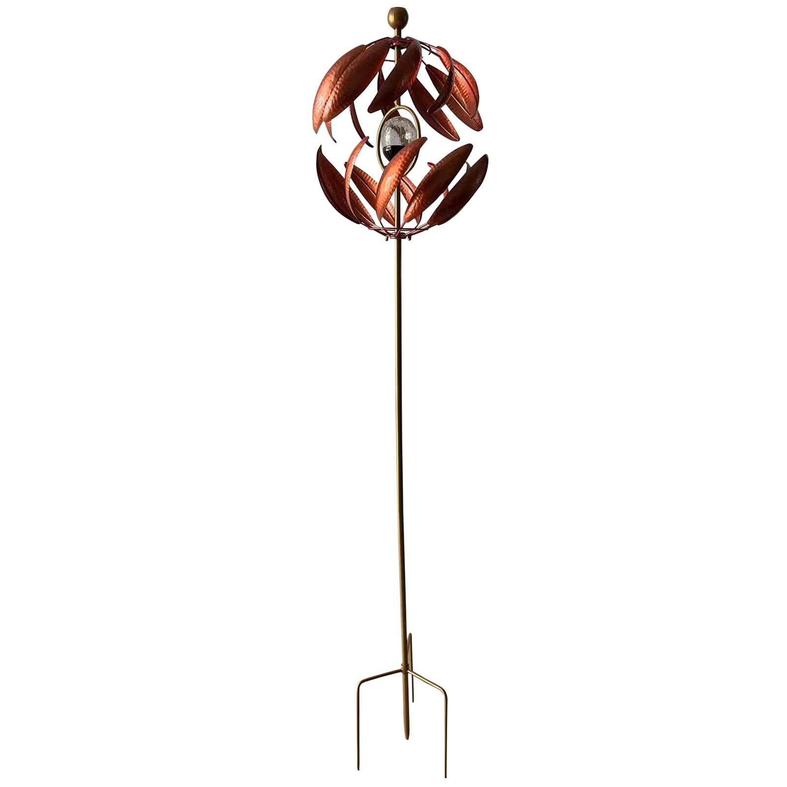 8-Piece Seasonal Garden Flags Set with Spiral Branches & Leaves - Solar Powered LED Ground Plug Outdoor Decor, Penguin Inflatable Yard Ornament for Spring/Summer/Fall Patio & Lawn Decoration