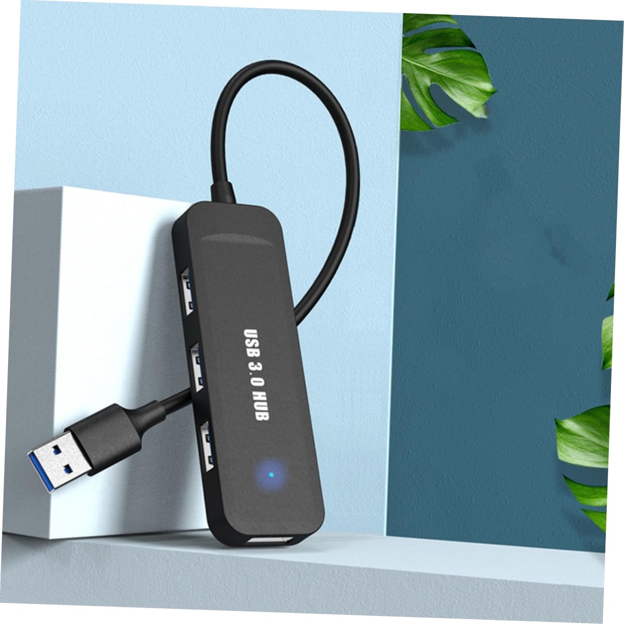 OSALADI 4-Port USB 2.0 Hub Adapter - Ultra Slim USB Splitter for Laptop, Notebook & Computer - High-Speed Data Transfer - Perfect for Home Office, Gaming & Travel Accessories